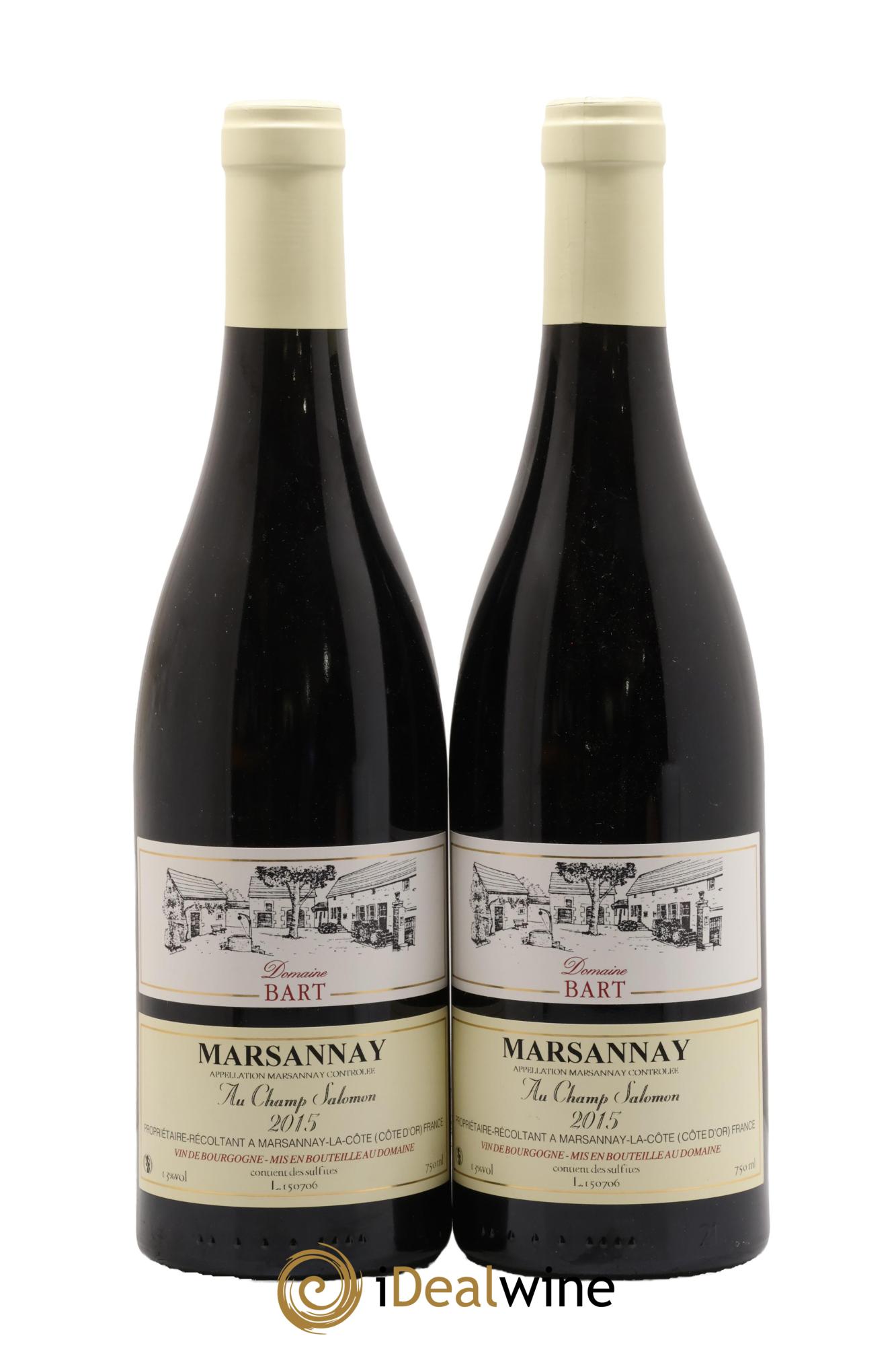 Marsannay Au Champ Salomon Bart (Domaine) 2015 - Lotto di 2 bottiglie - 0