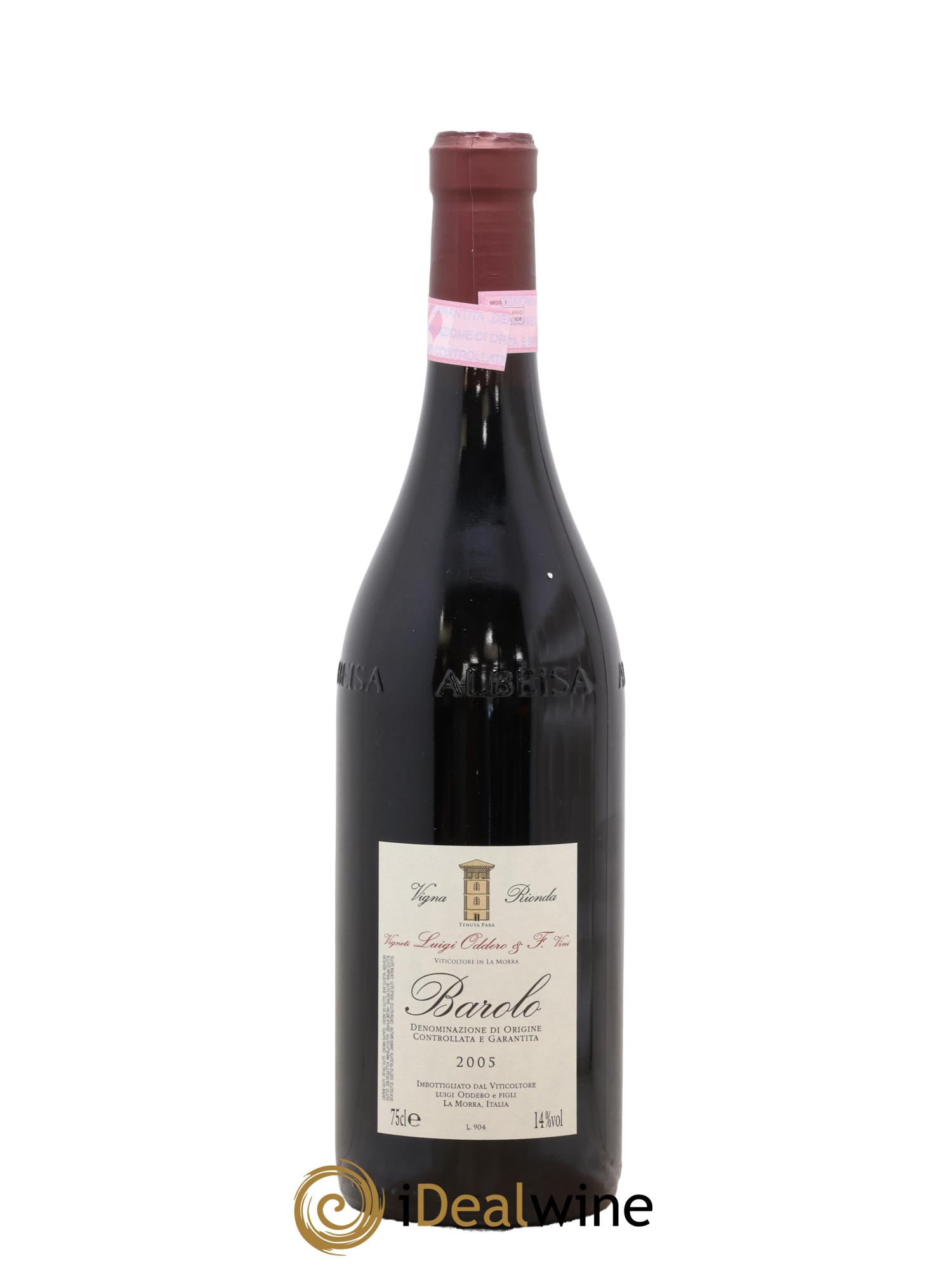 Barolo DOCG Vigna Rionda Luigi Oddero & F. 2005 - Lotto di 1 bottiglia - 1