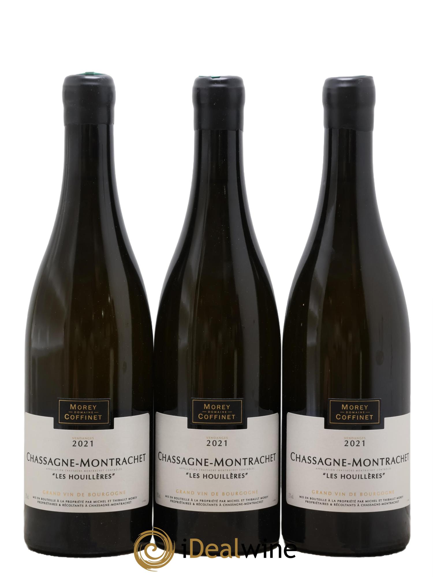 Chassagne-Montrachet Les Houilleres Morey-Coffinet 2021 - Lot de 3 bouteilles - 0