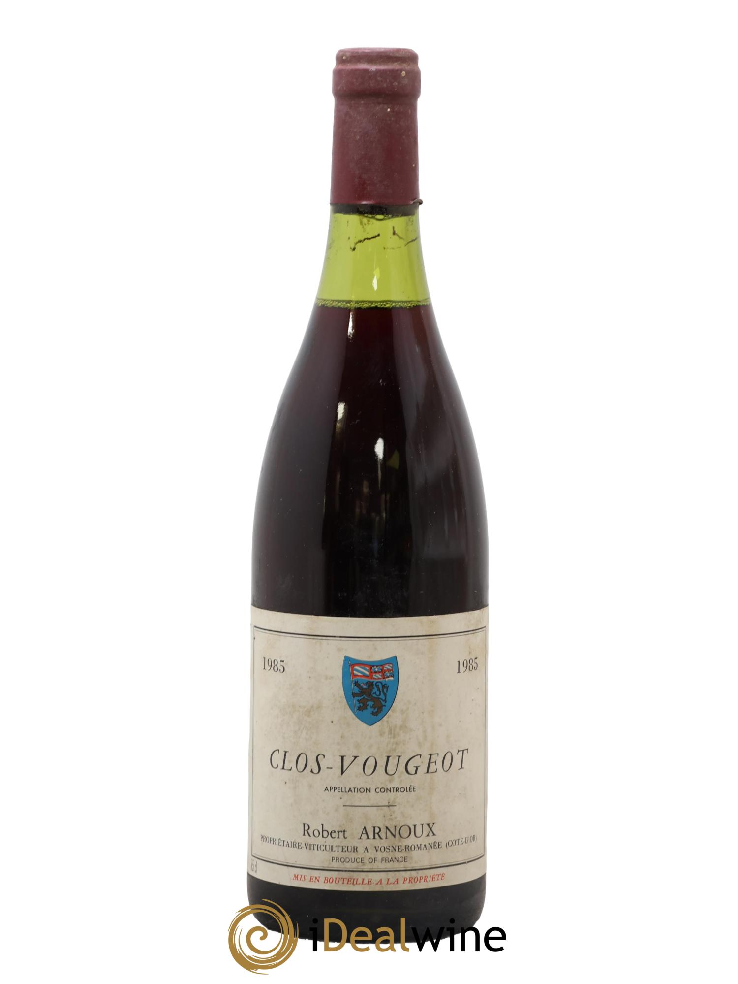 Clos de Vougeot Grand Cru Robert Arnoux 1985 - Lot de 1 bouteille - 0