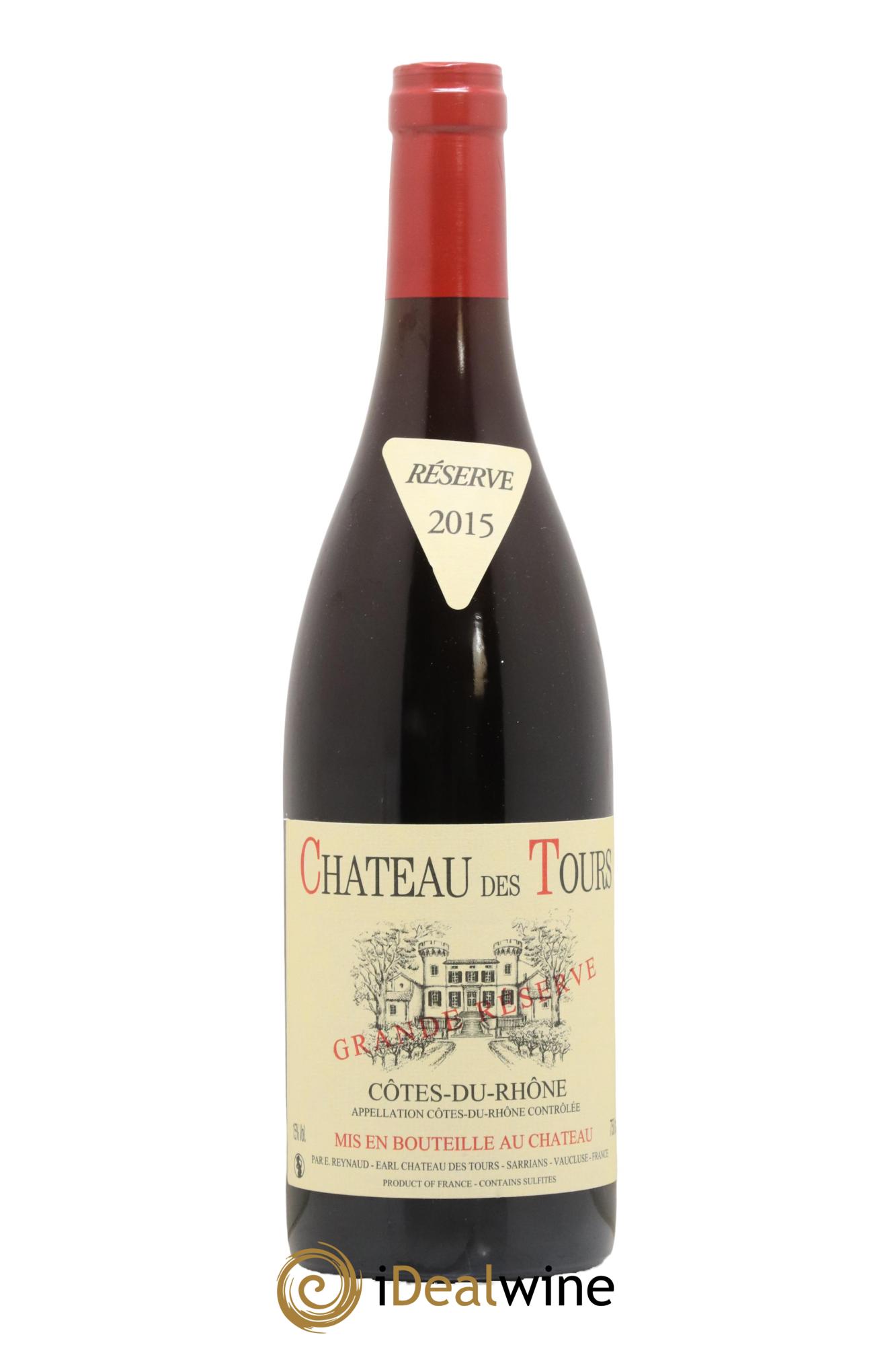 Côtes-du-Rhône Château des Tours Grande Réserve Emmanuel Reynaud 2015 - Lot de 1 bouteille - 0