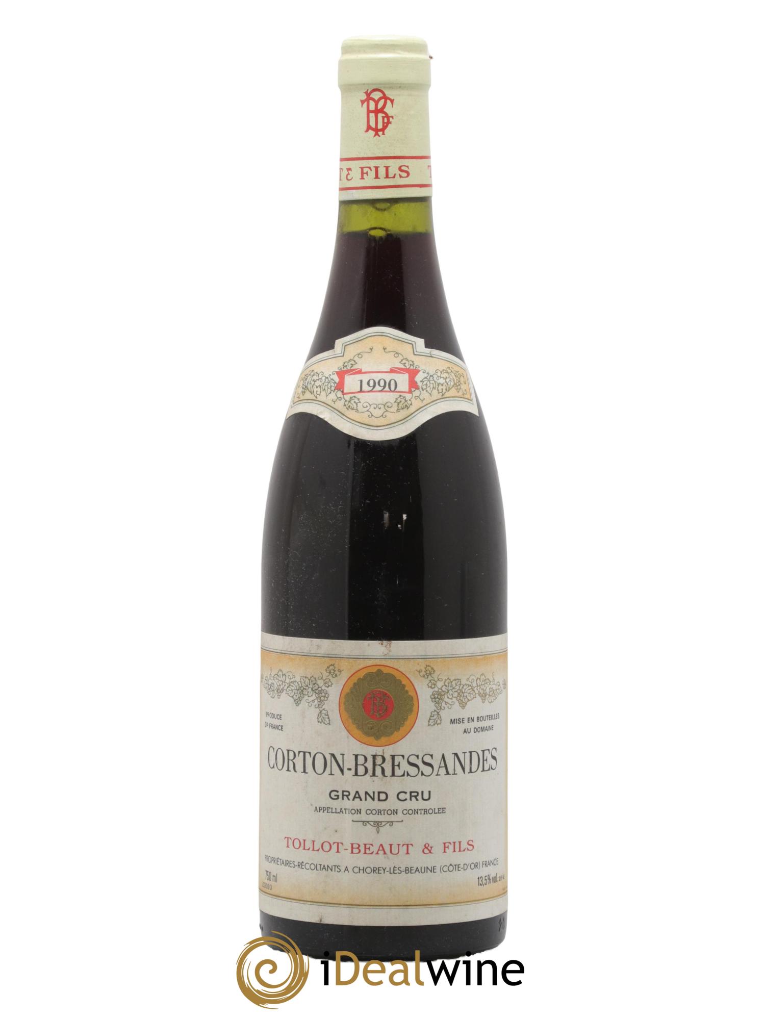 Corton-Bressandes Grand Cru Tollot Beaut (Domaine) 1990 - Lot de 1 bouteille - 0