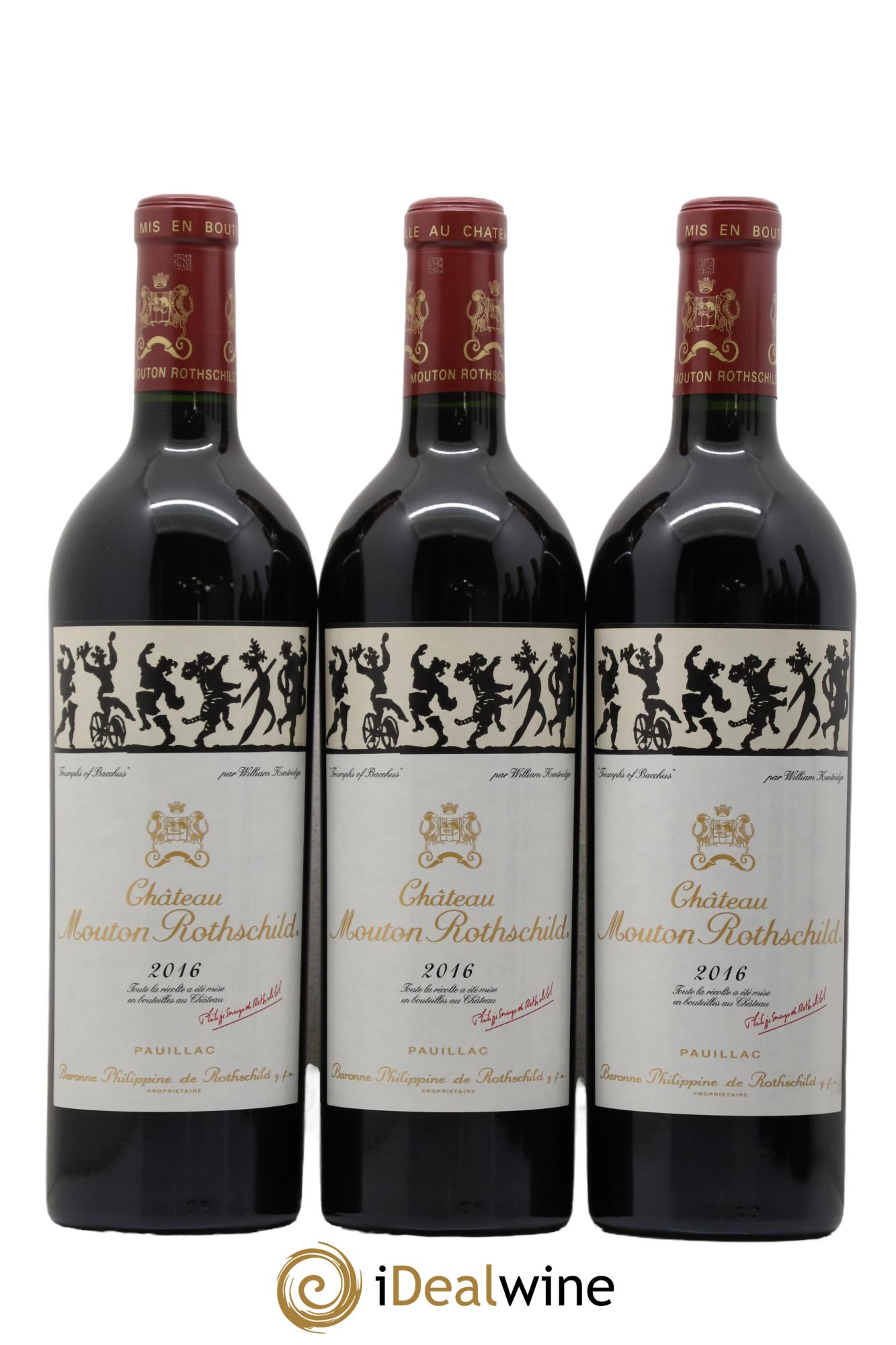 Château Mouton Rothschild 1er Grand Cru Classé 2016 - Lot de 6 bouteilles - 3