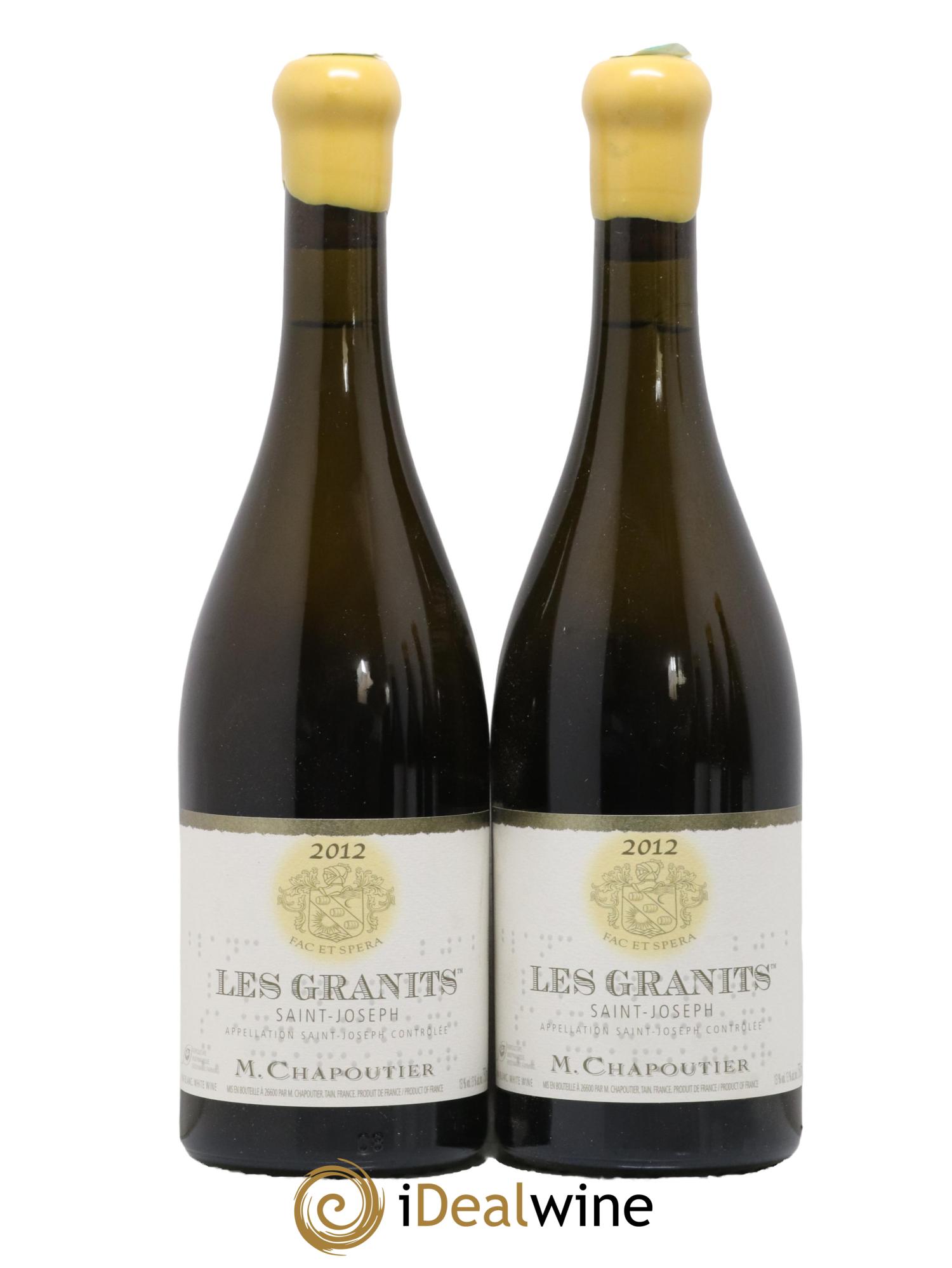 Saint-Joseph Les Granits Chapoutier 2012 - Lot de 2 bouteilles - 0