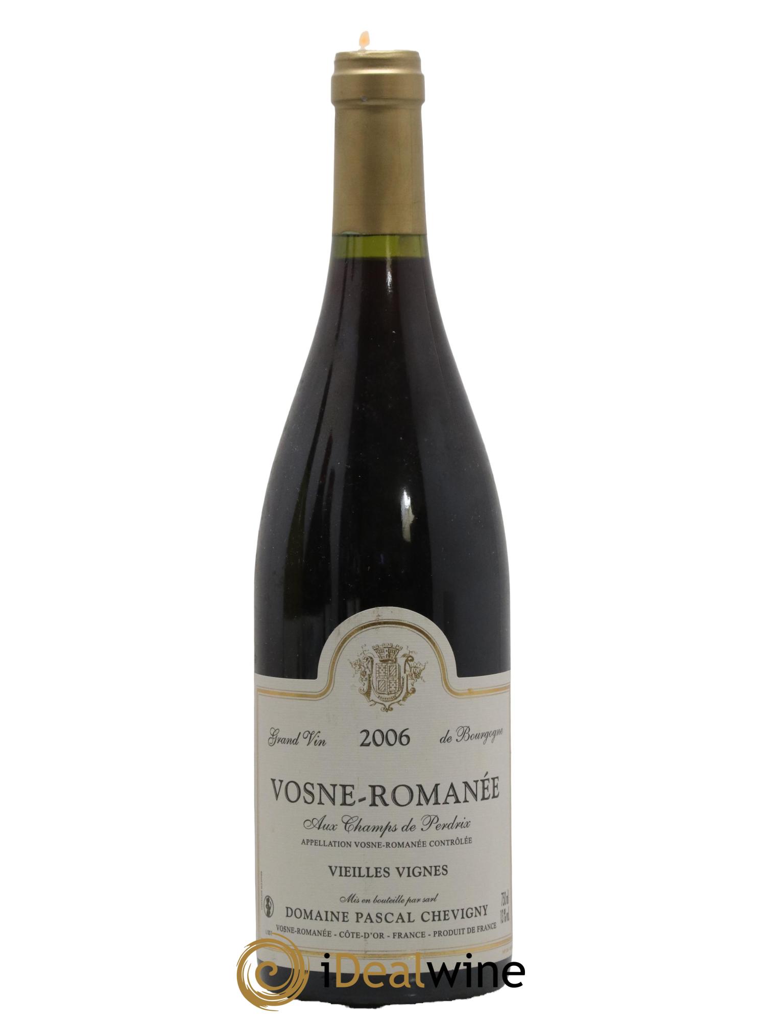 Vosne-Romanée Aux Champs de Perdrix Vieilles Vignes Domaine Pascal Chevigny 2006 - Lot de 1 bouteille - 0