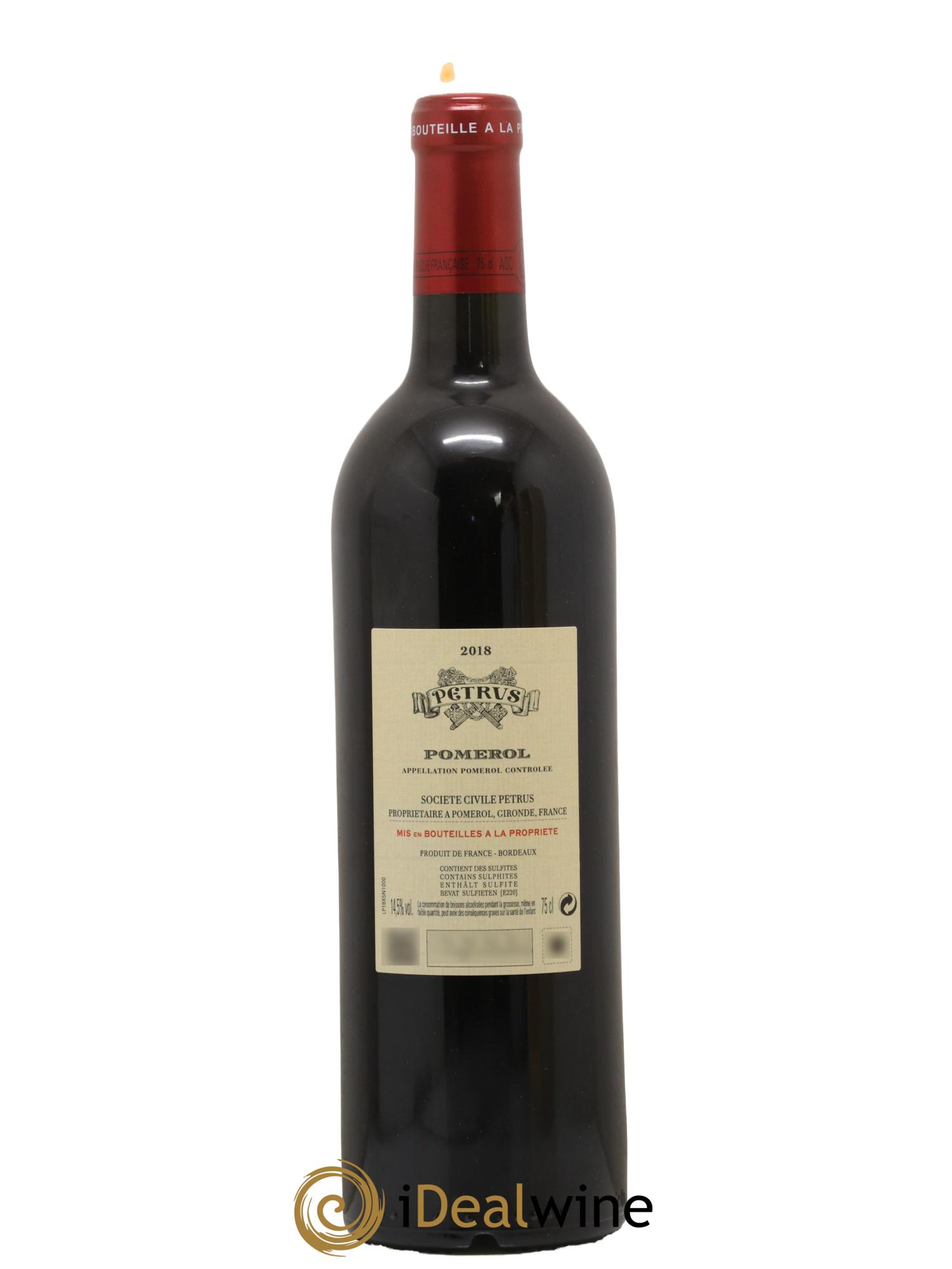 Petrus  2018 - Lot de 1 bouteille - 2