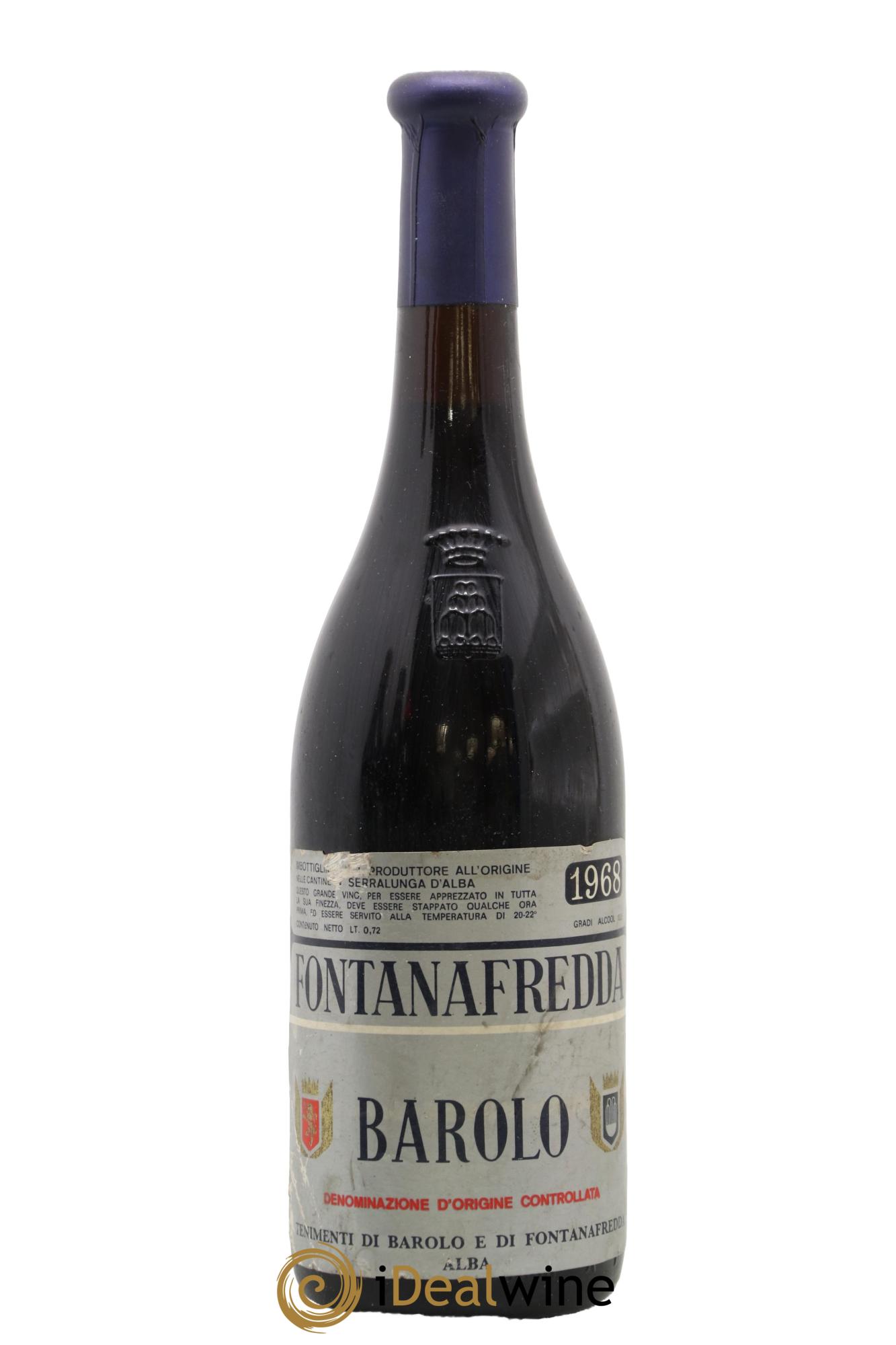 Barolo DOCG Fontanafredda 1968 - Lot de 1 bouteille - 0