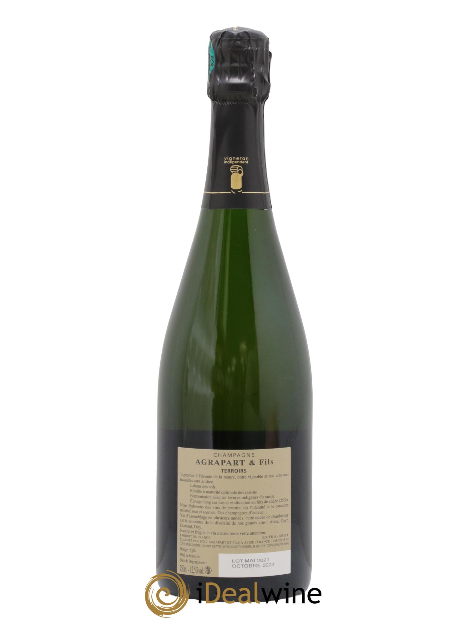 Terroirs Blanc de Blancs Extra-Brut Agrapart & Fils - Lot de 1 bouteille - 1