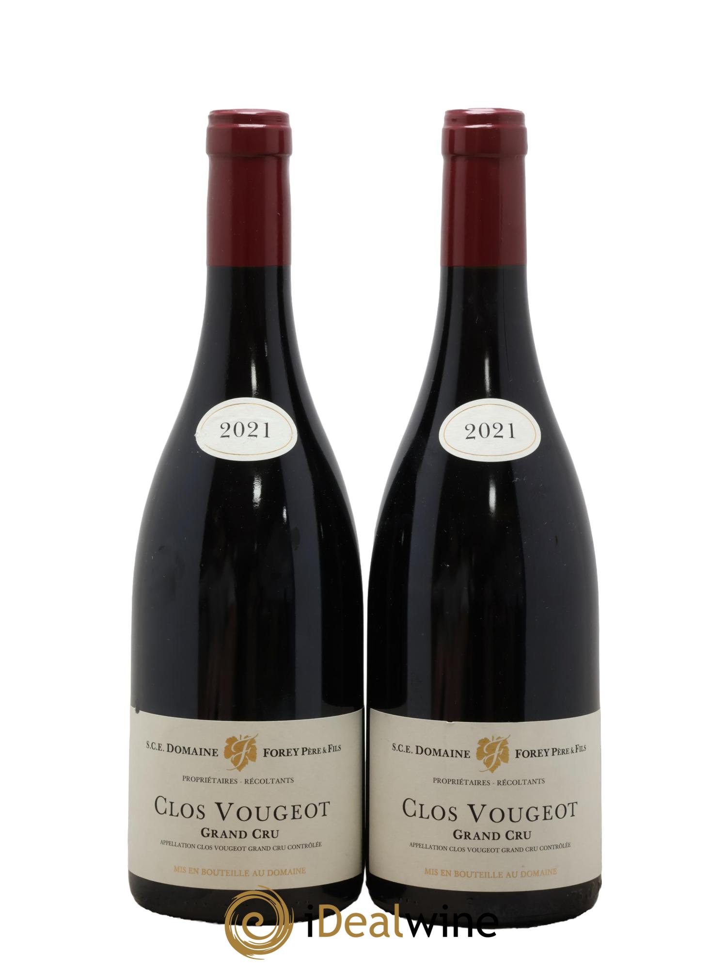 Clos de Vougeot Grand Cru Forey Père et Fils (Domaine) 2021 - Lot de 2 bouteilles - 0