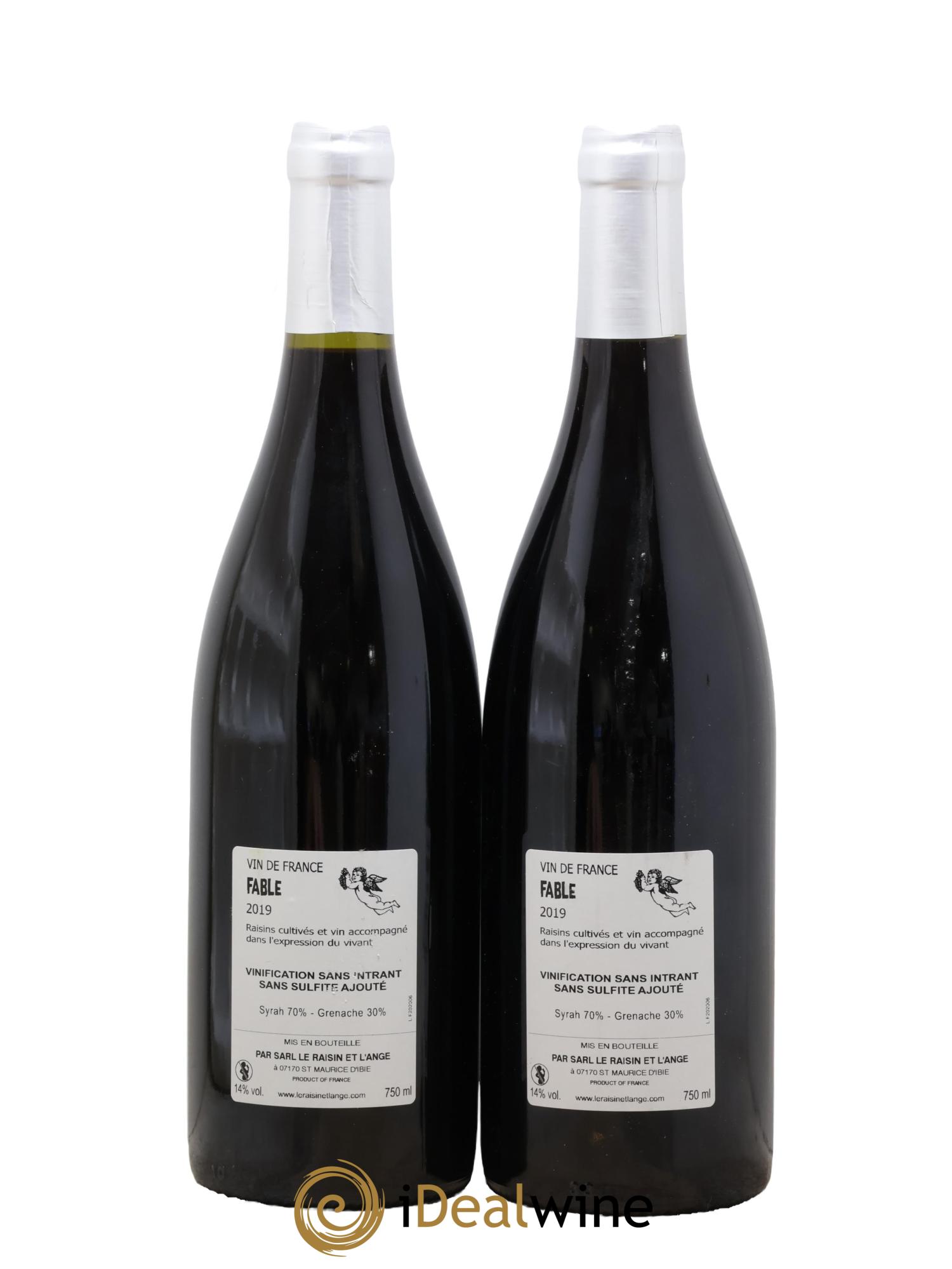 Vin de France Fable Le Raisin & L'Ange 2019 - Posten von 2 Flaschen - 1