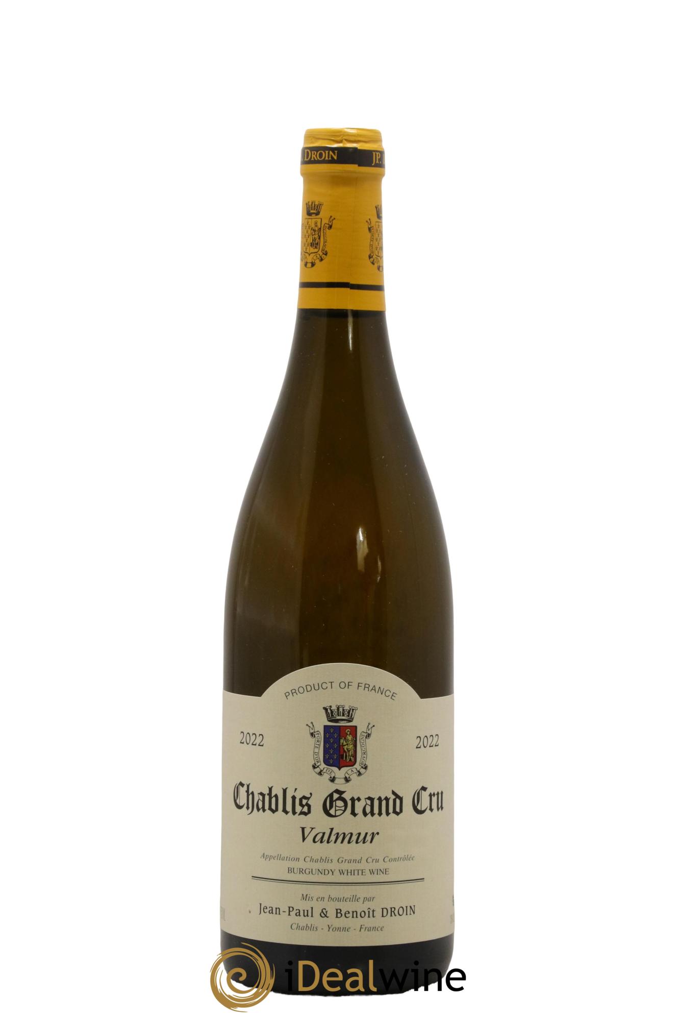Chablis Grand Cru Valmur Jean-Paul & Benoît Droin (Domaine) 2022 - Lotto di 1 bottiglia - 0