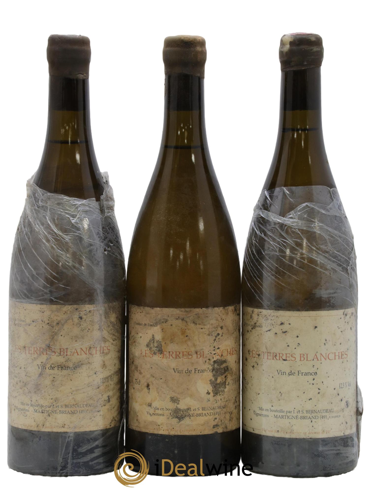 Vin de France Les Terres Blanches Stéphane Bernaudeau 2012 - Lotto di 3 bottiglie - 0