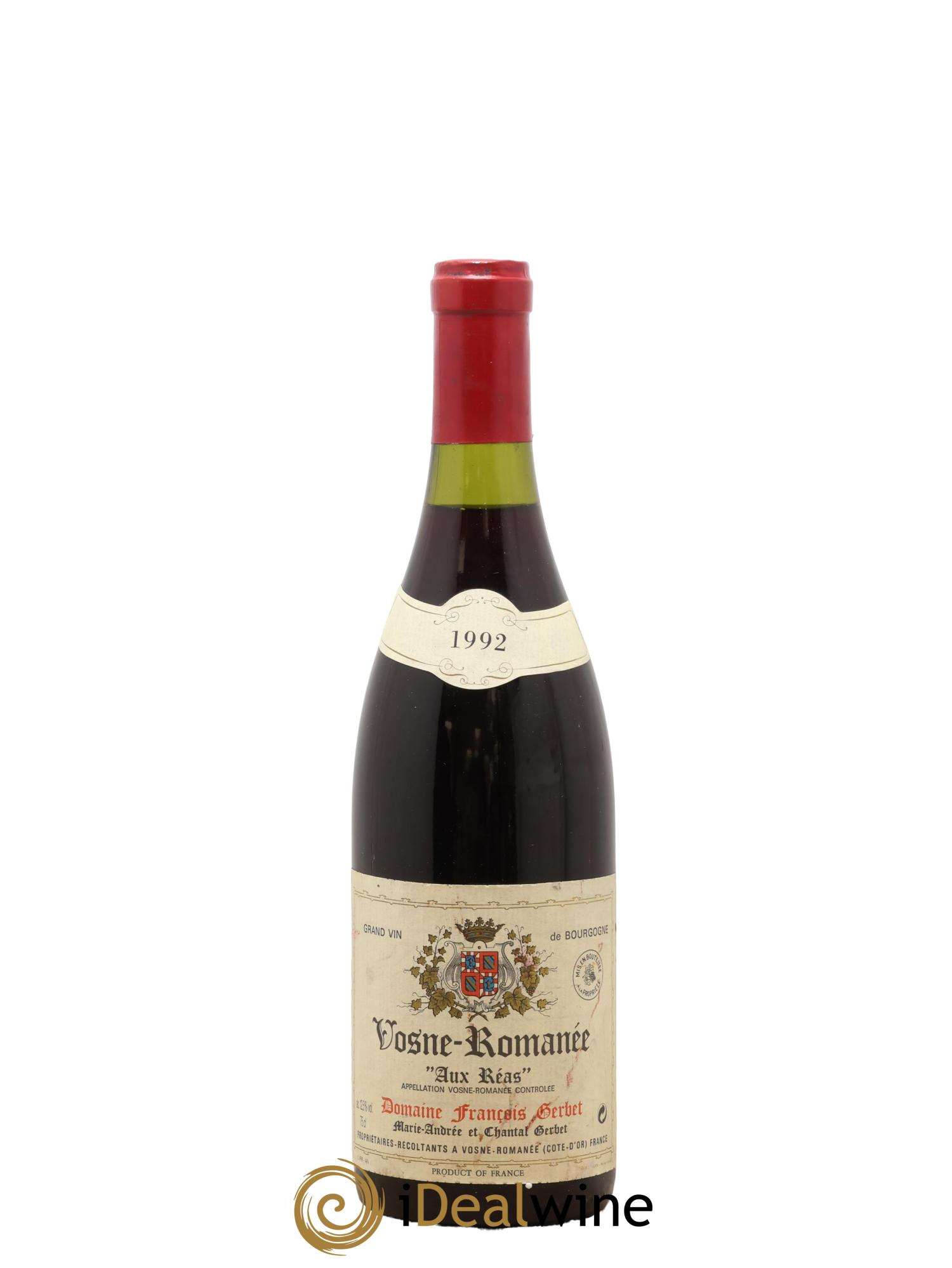Vosne-Romanée Aux Réas François Gerbet 1992 - Lot of 1 bottle - 0