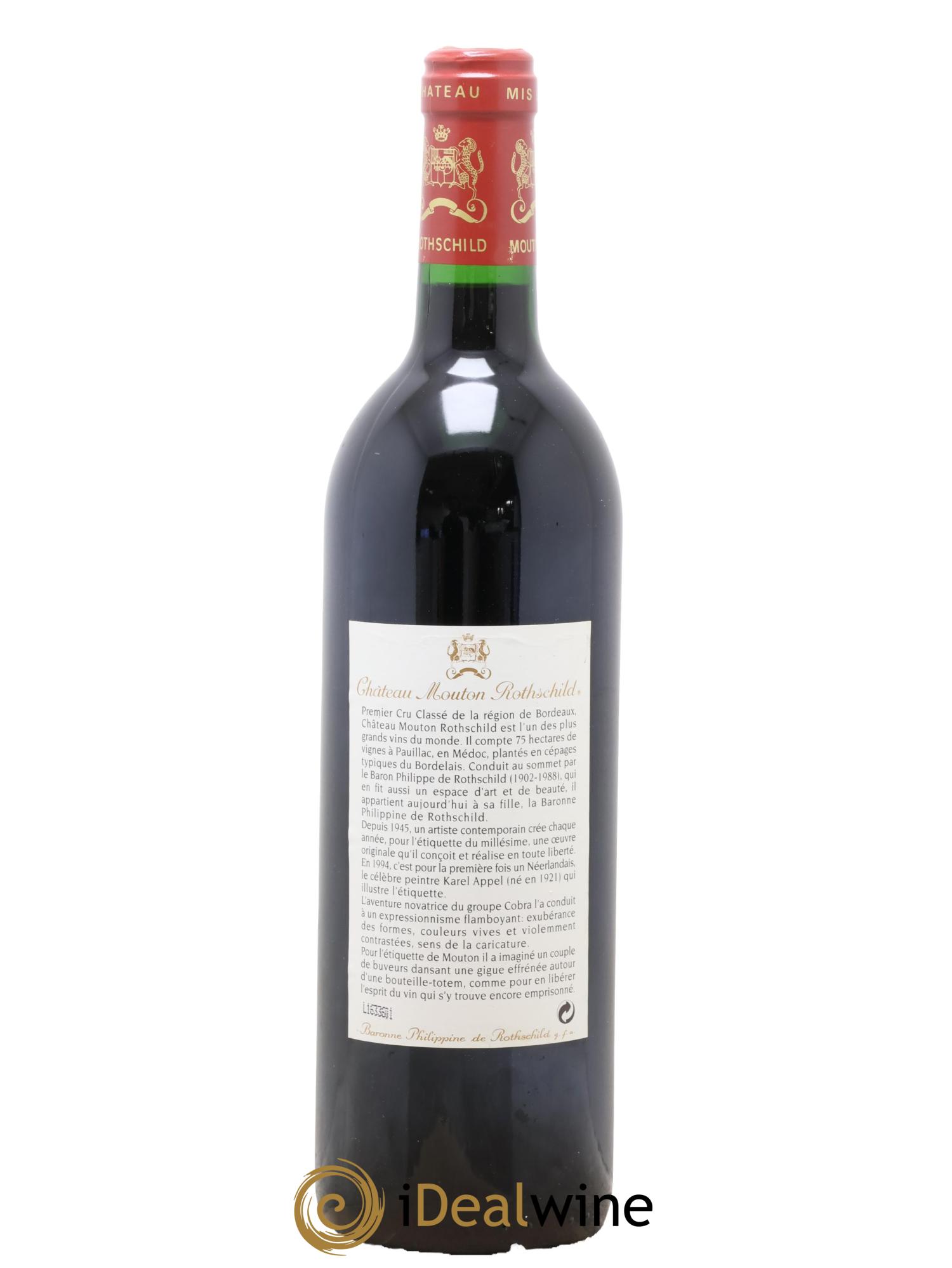 Château Mouton Rothschild 1er Grand Cru Classé 1994 - Lot of 1 bottle - 1