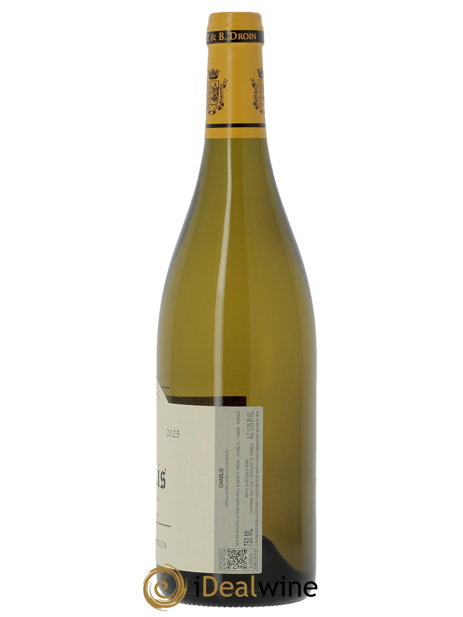Chablis Jean-Paul & Benoît Droin (Domaine) 2025 - Lot de 1 bouteille - 1