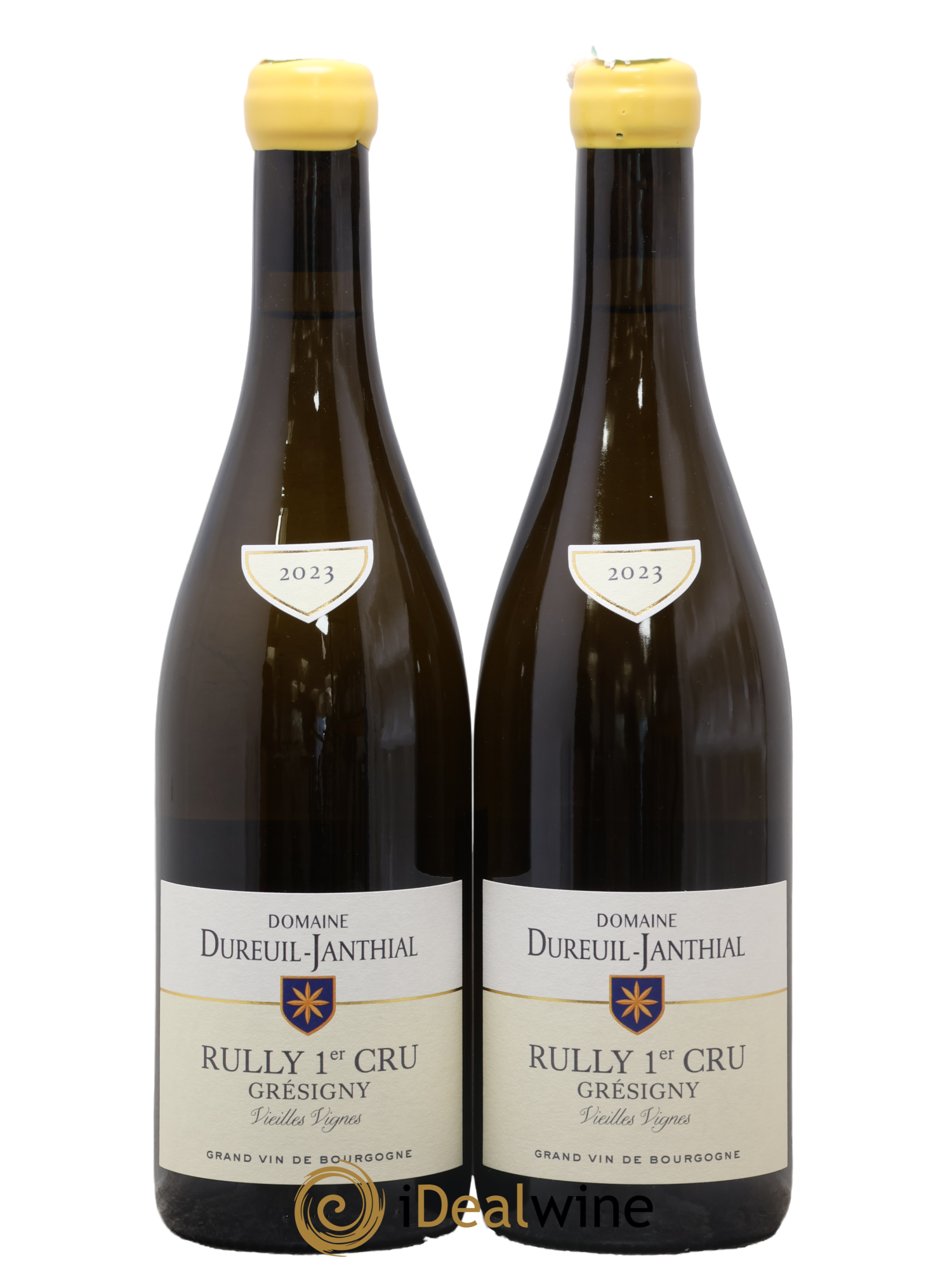 Rully 1er Cru Grésigny Vieilles Vignes Vincent Dureuil-Janthial 2023 - Lot de 2 bouteilles - 0