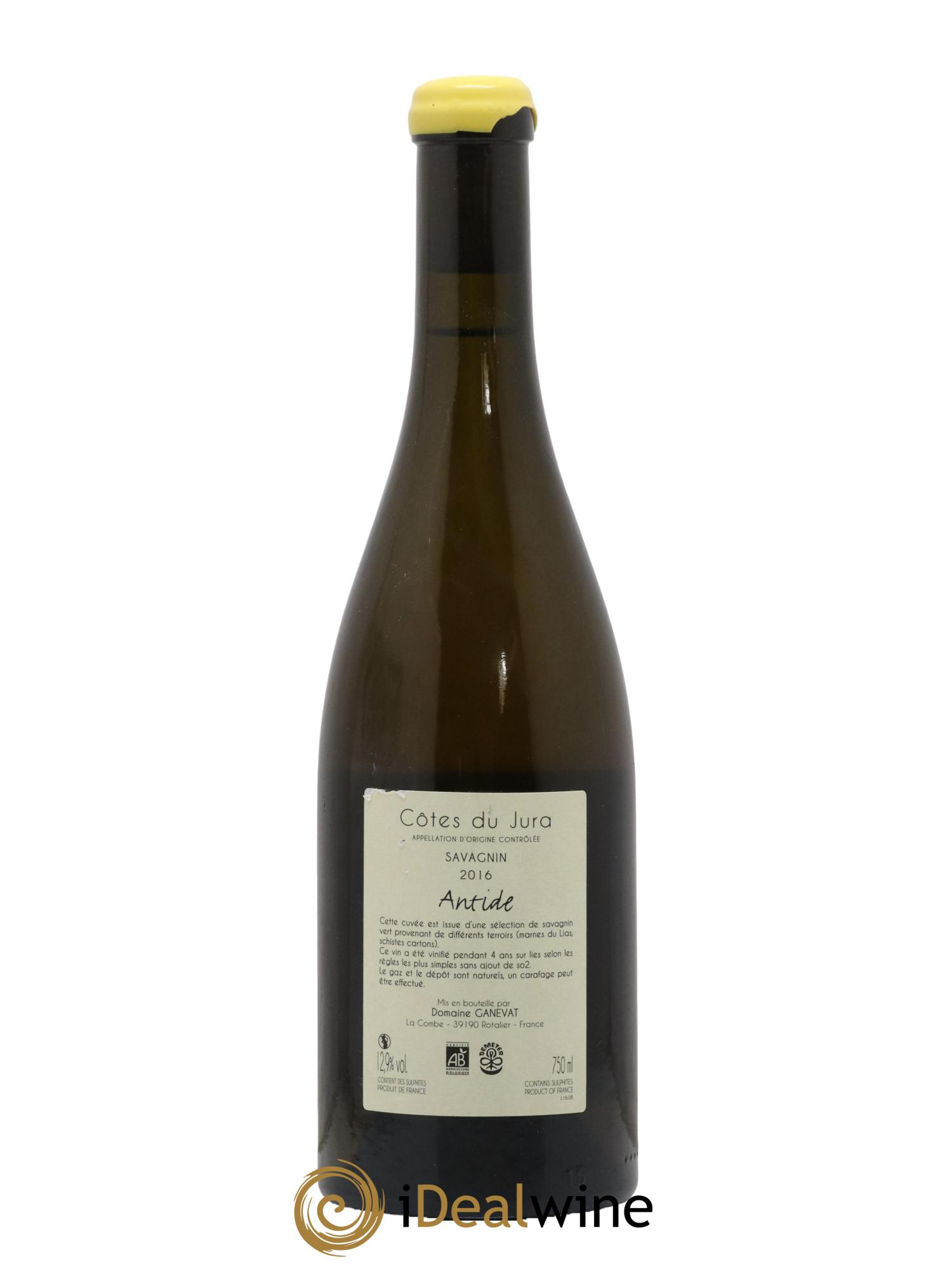 Côtes du Jura Savagnin Antide Jean-François Ganevat (Domaine) 2016 - Lot de 1 bouteille - 1