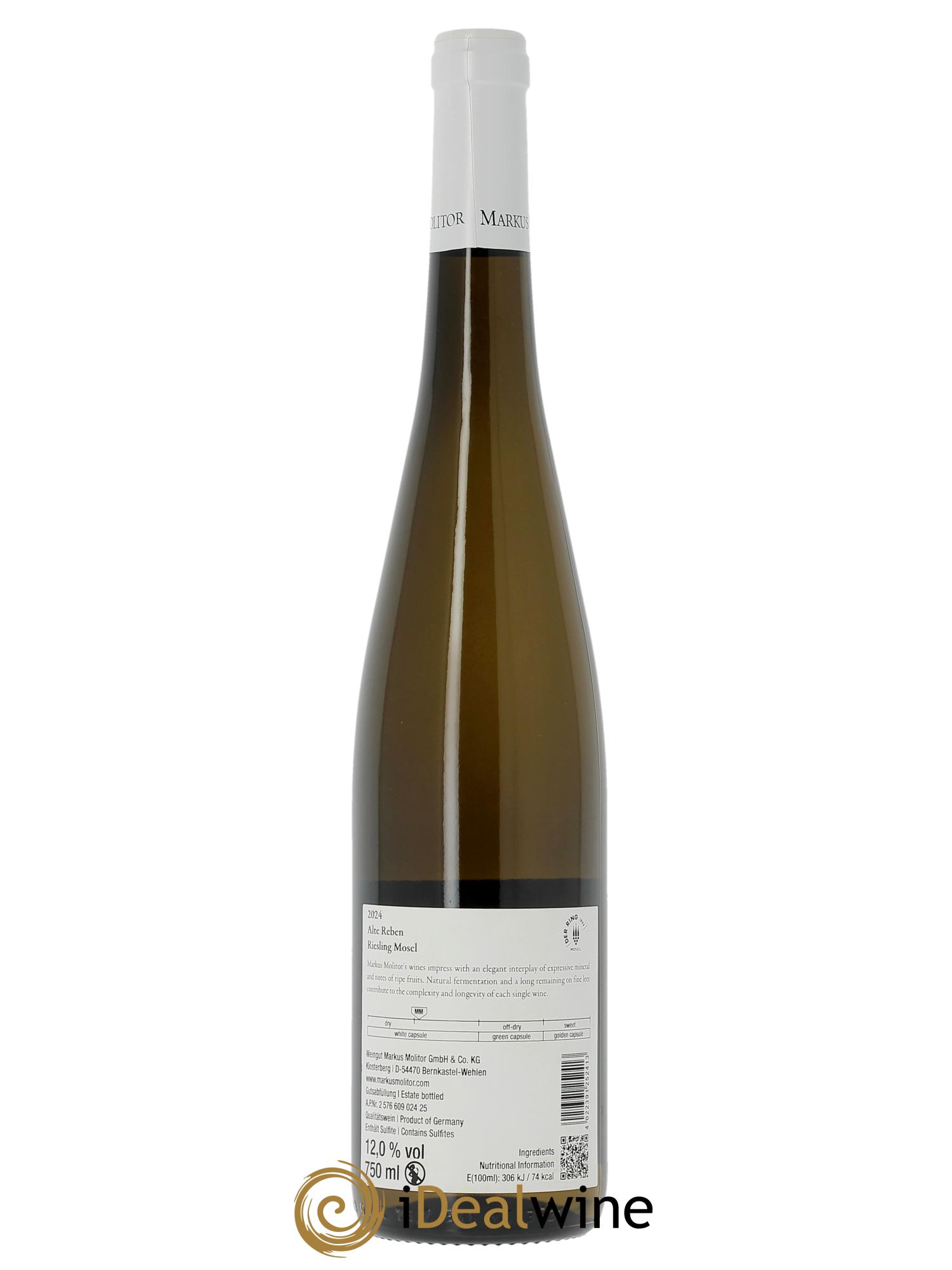 Riesling Markus Molitor Alte Reben Mosel Qualitatswein White Capsule  2024 - Posten von 1 Flasche - 1