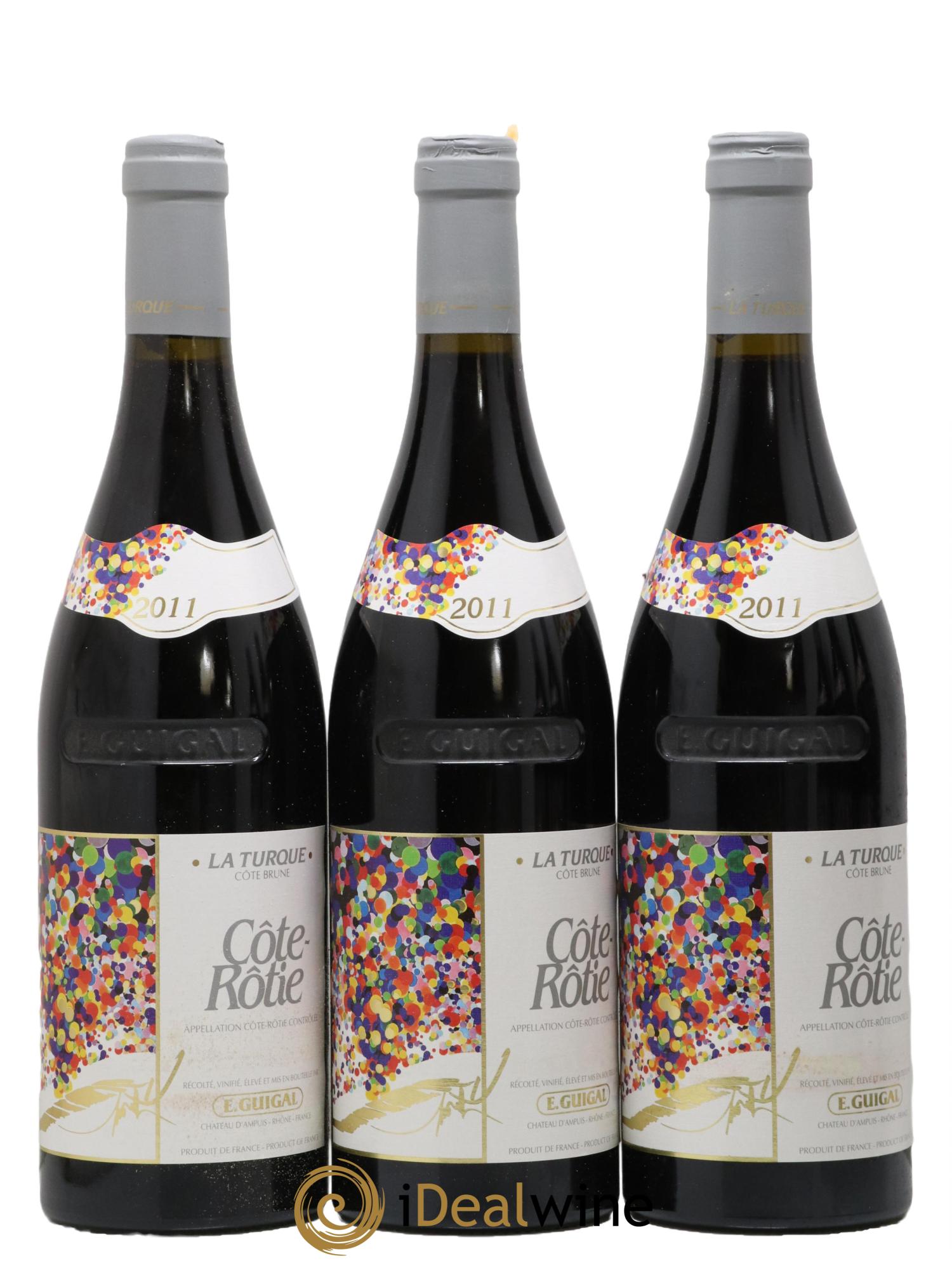 Côte-Rôtie La Turque Guigal 2011 - Posten von 6 Flaschen - 1