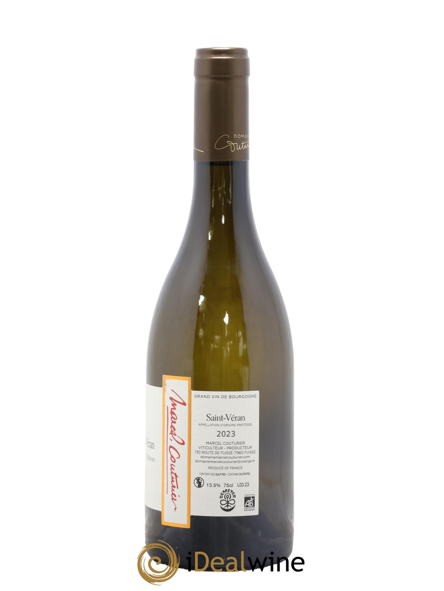 Saint-Véran Clos Du Château Marcel Couturier 2023 - Lot of 1 bottle - 1