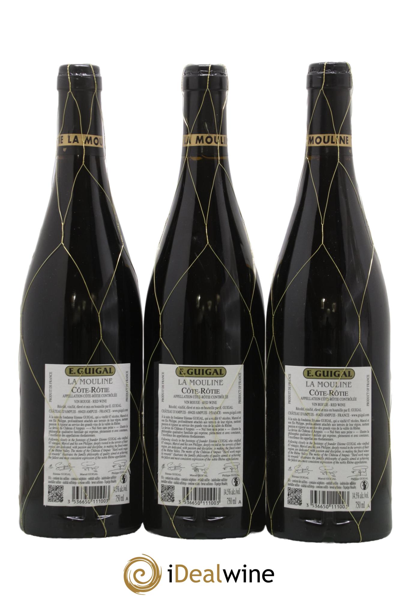 Côte-Rôtie La Mouline Guigal 2019 - Lotto di 3 bottiglie - 1