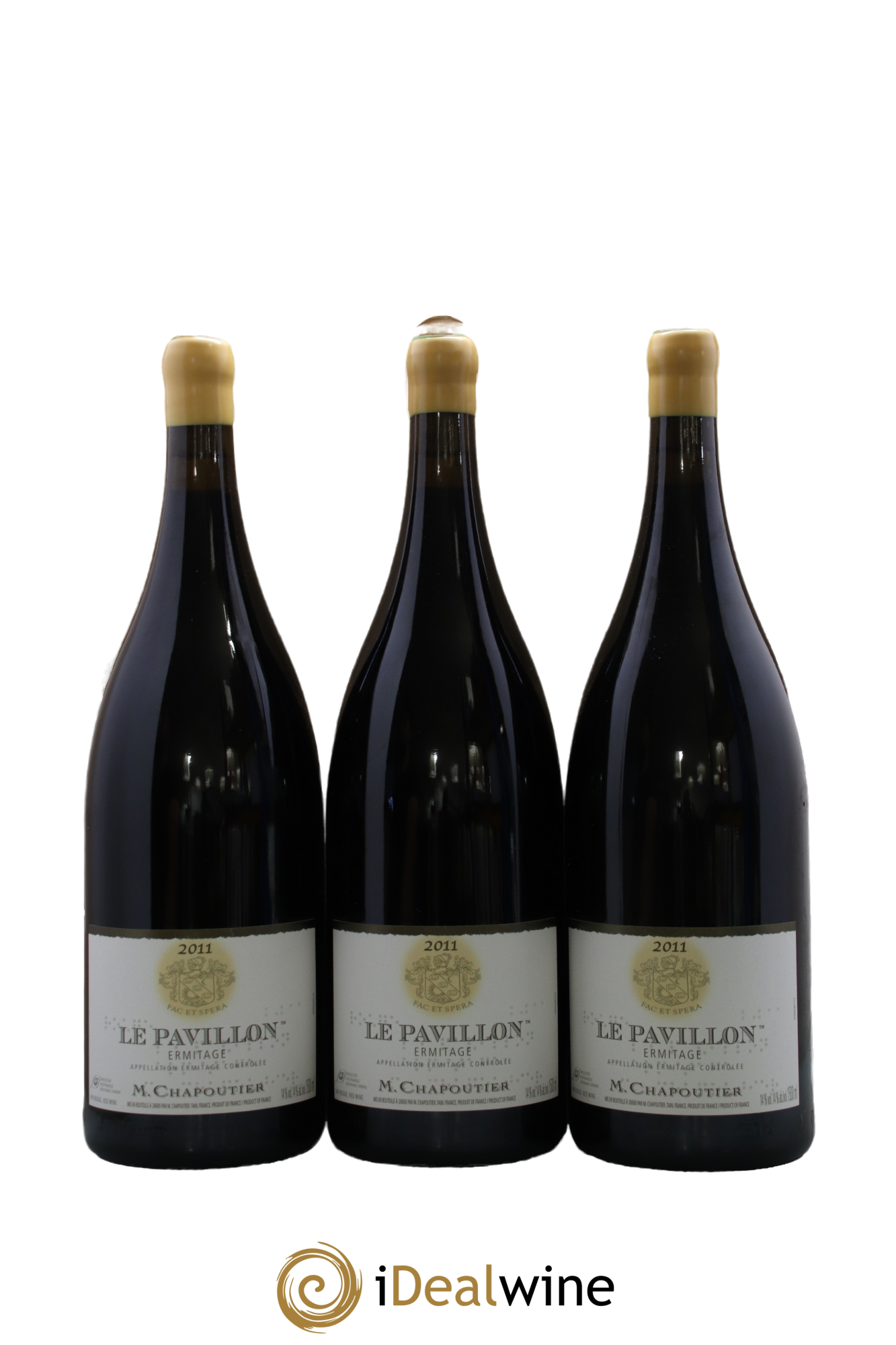 Hermitage Ermitage Le Pavillon Chapoutier 2011 - Lot of 3 magnums - 0