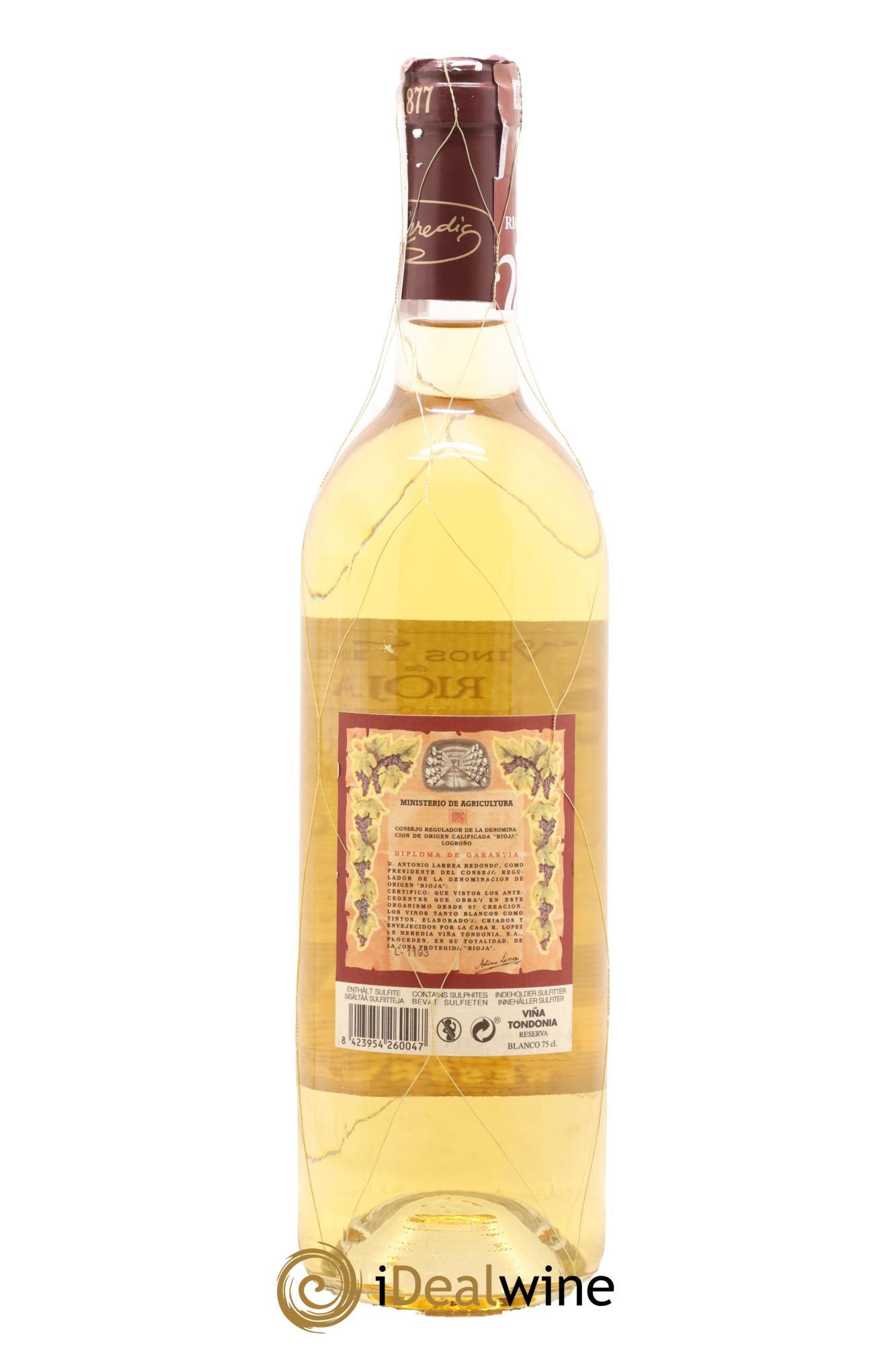 Rioja DOCA Reserva Vina Tondonia R. Lopez de Heredia 2014 - Lot of 1 bottle - 1