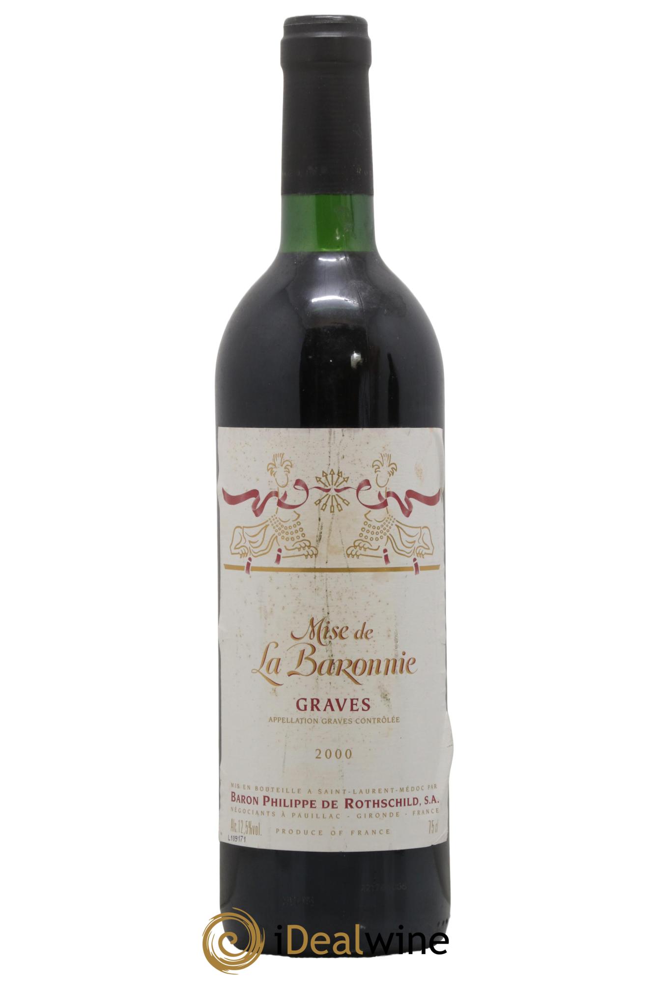 Graves Mise De La Baronnie Rotschild 2000 - Lot de 1 bouteille - 0