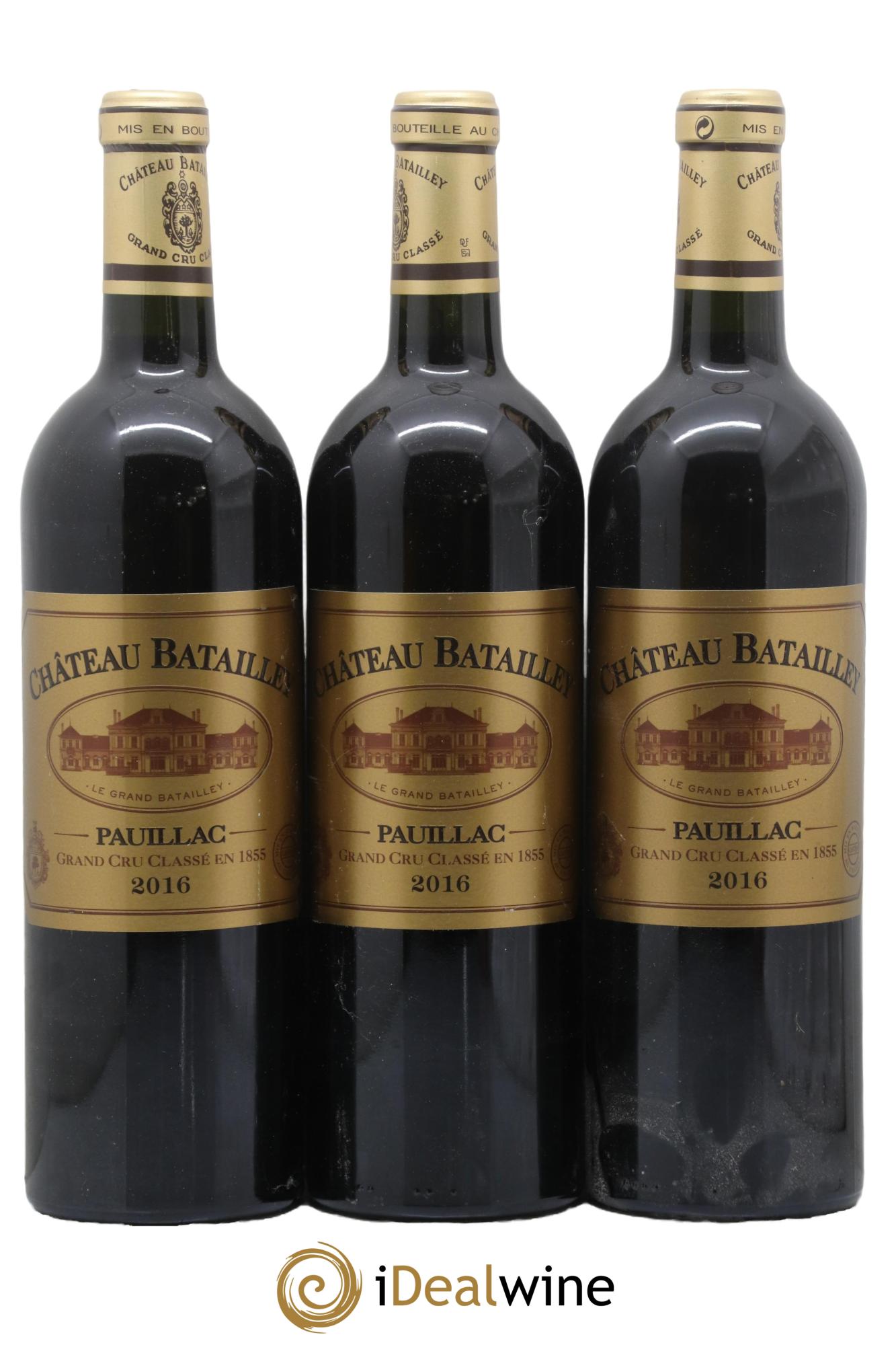 Château Batailley 5ème Grand Cru Classé 2016 - Lot de 3 bouteilles - 0