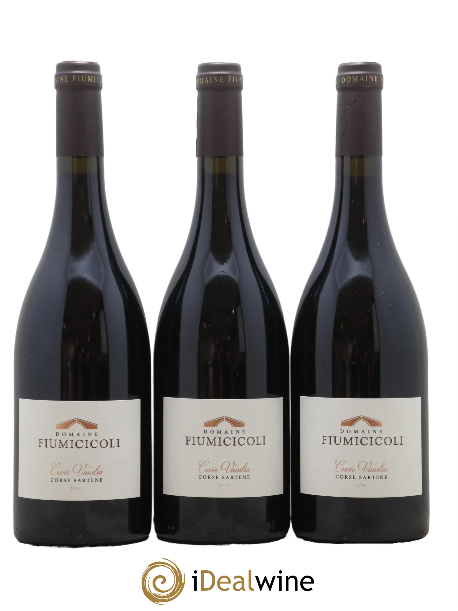 Vin de Corse Cuvee Vassilia Fiumicicoli 2016 - Lot de 3 bouteilles - 0