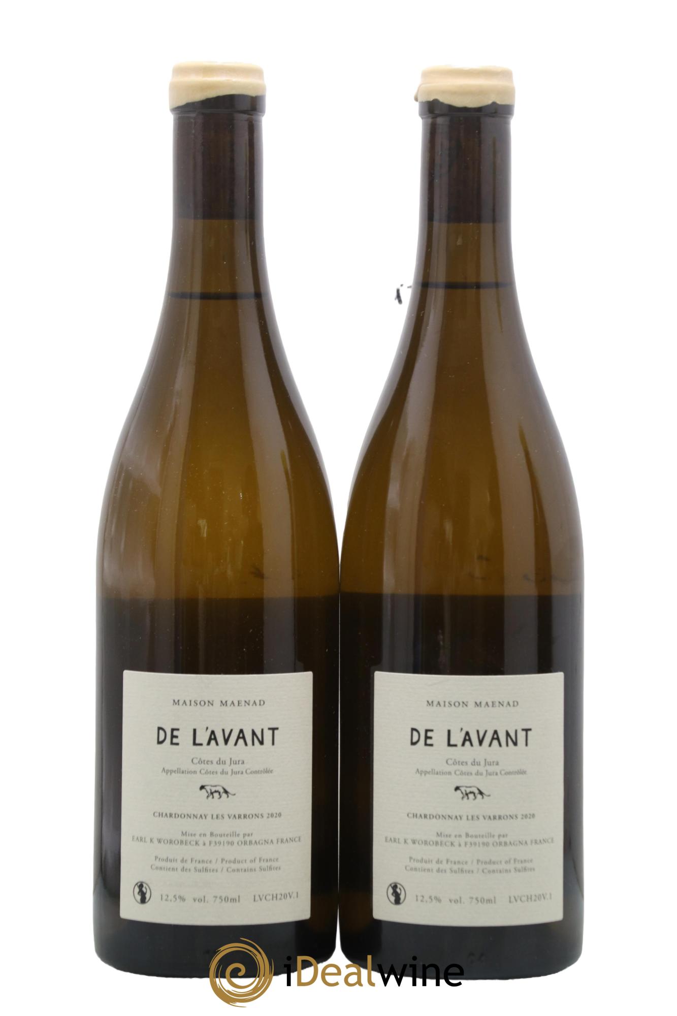 Côtes du Jura De l'Avant Les Varrons Katie Worobeck Maison Maenad 2020 - Lot of 2 bottles - 1