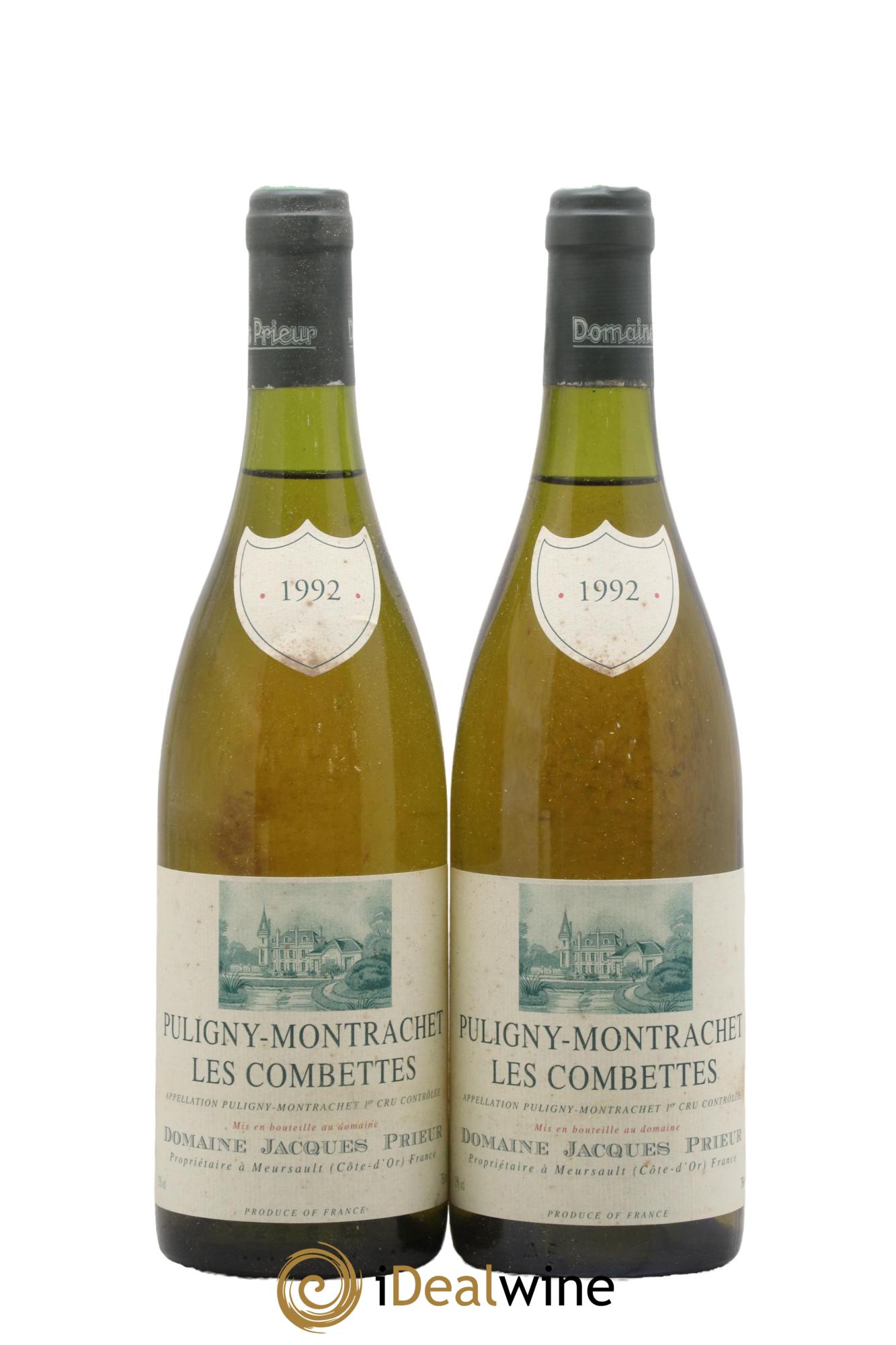 Puligny-Montrachet 1er Cru Les Combettes Jacques Prieur (Domaine) 1992 - Lot de 2 bouteilles - 0