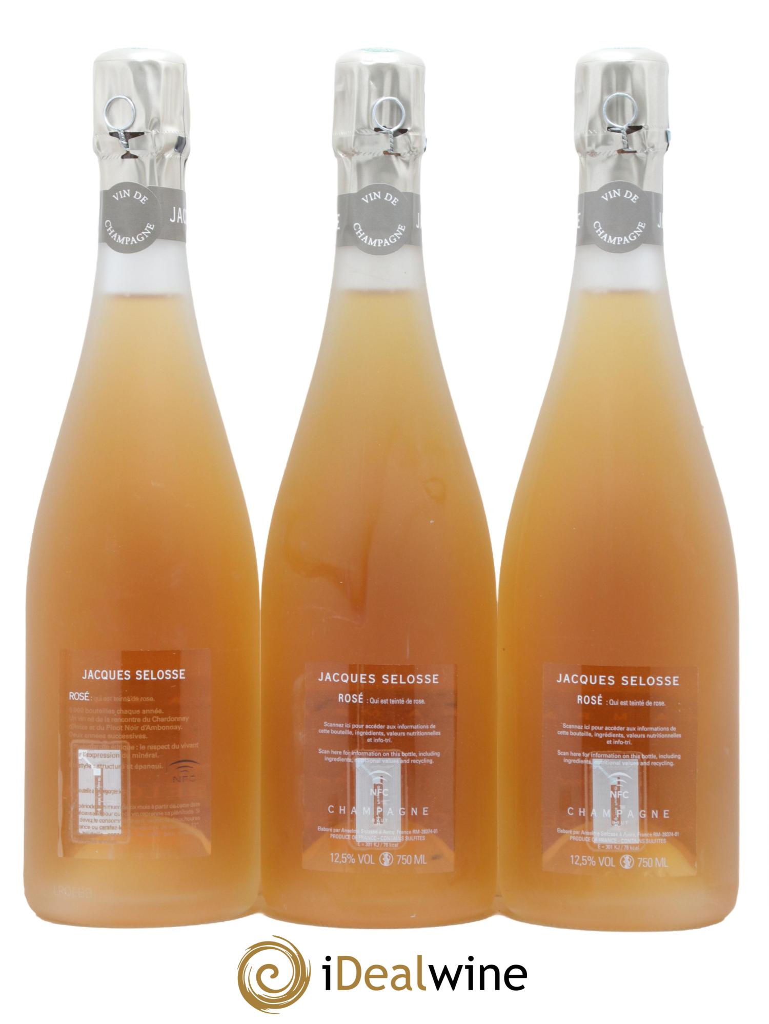 Rosé Brut Jacques Selosse - Lot de 3 bouteilles - 1