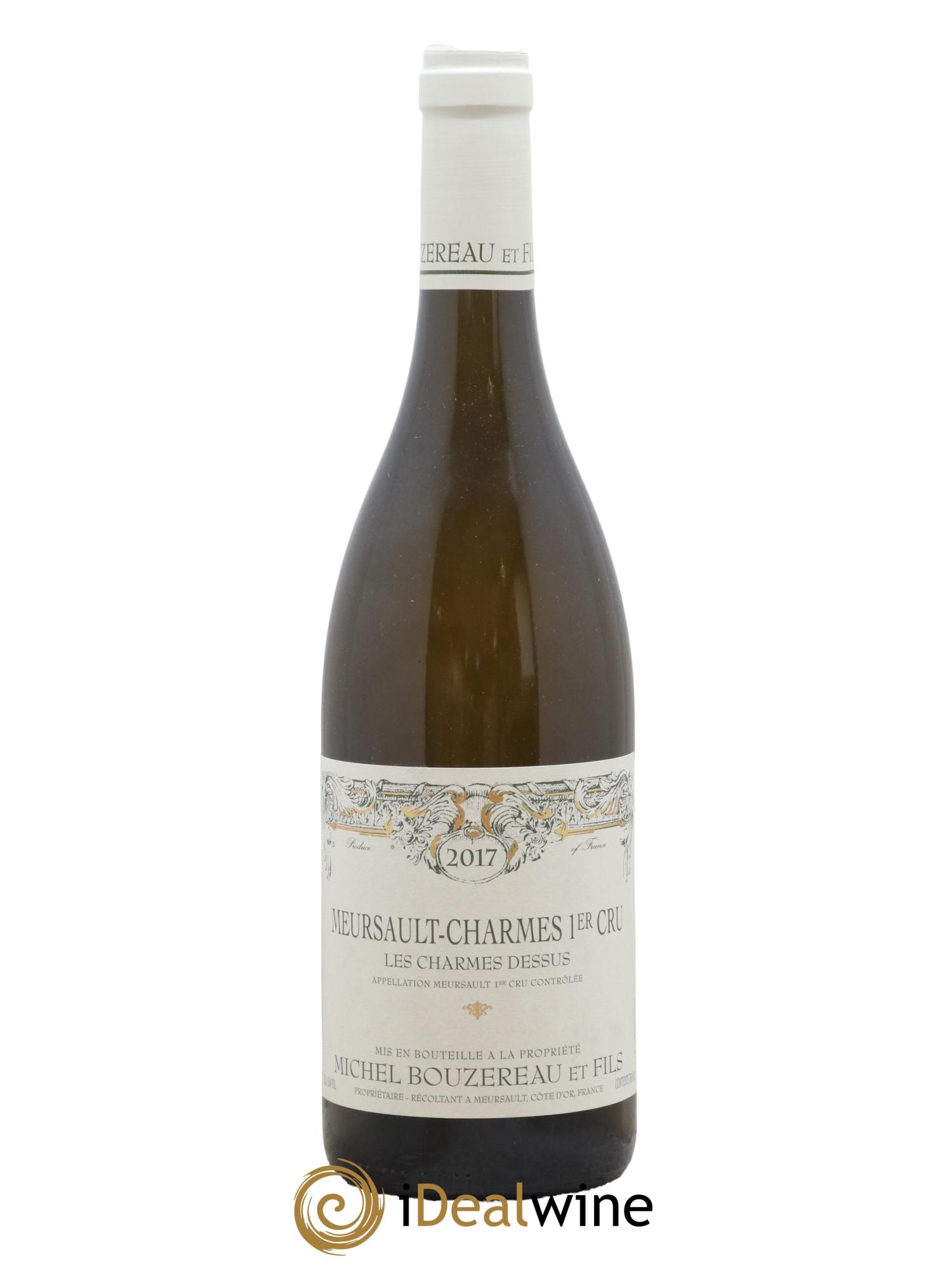 Meursault 1er Cru Charmes Les Charmes Dessus Michel Bouzereau et Fils (Domaine) 2017 - Lot de 1 bouteille - 0