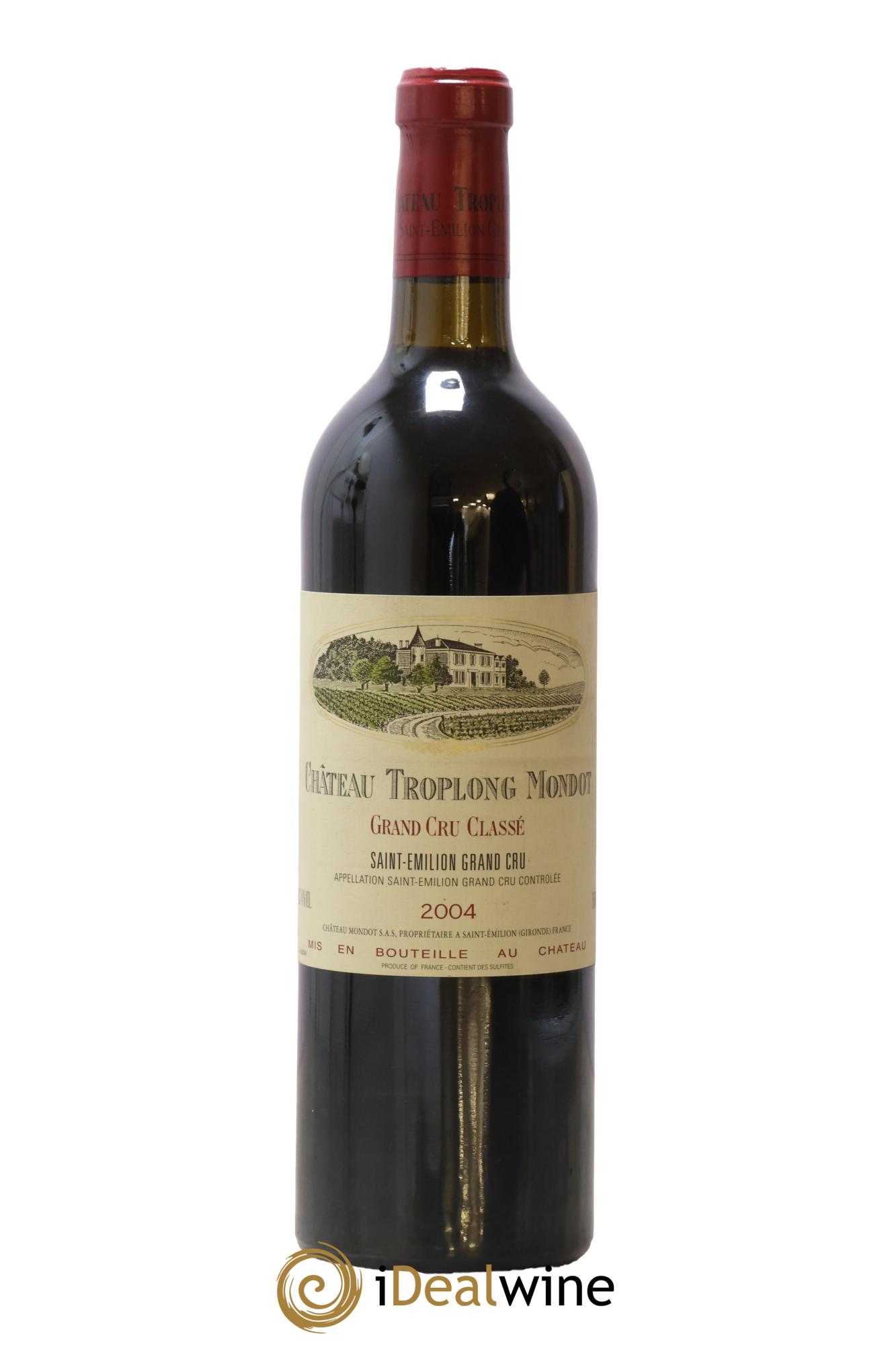Château Troplong Mondot 1er Grand Cru Classé B 2004 - Lot de 1 bouteille - 0