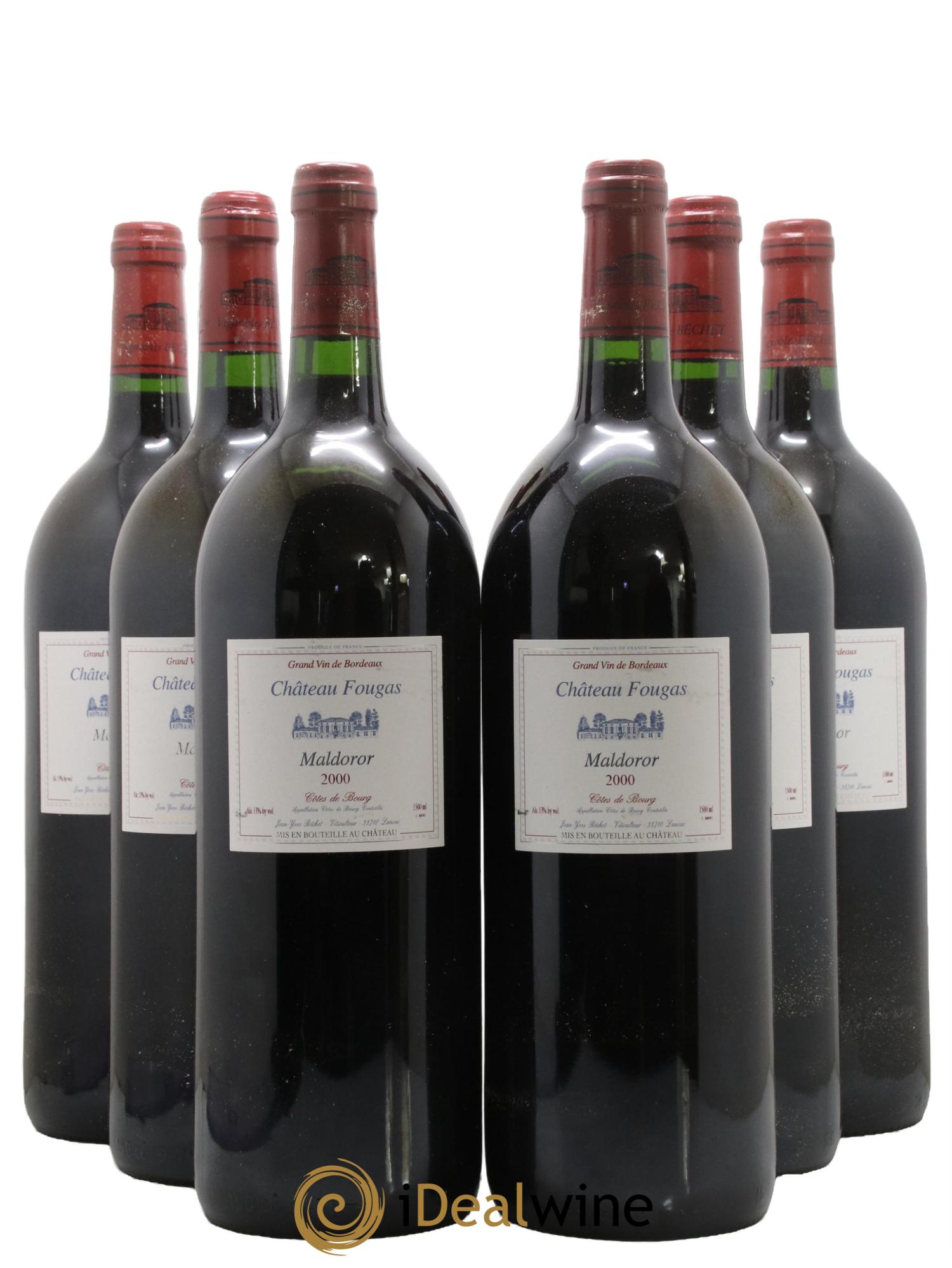 Château Fougas Maldoror 2000 - Lot de 6 magnums - 0
