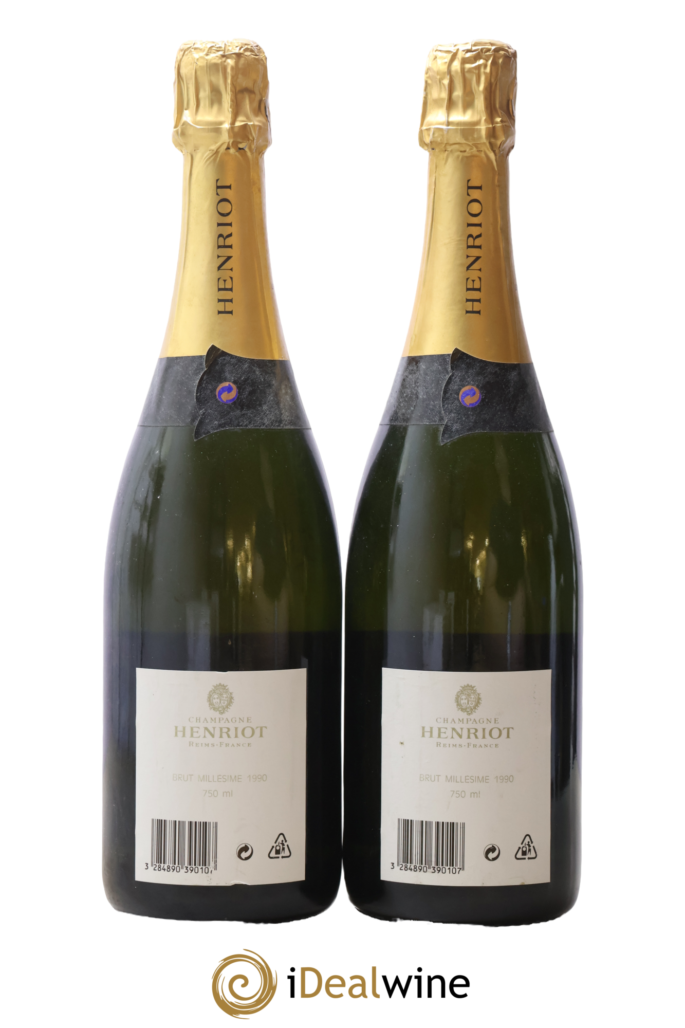 Brut Millésimé Henriot 1990 - Lot de 2 bouteilles - 1