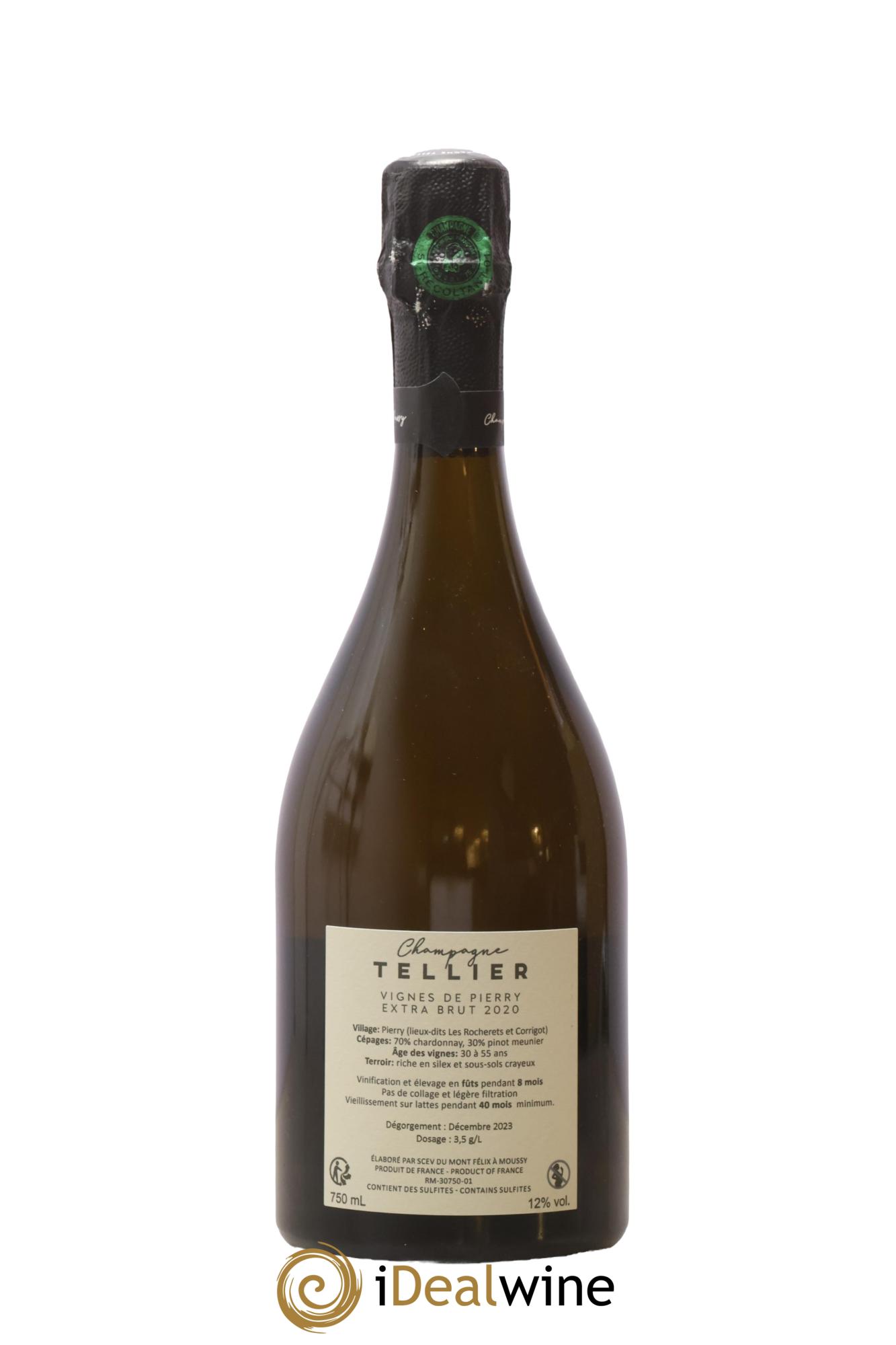 Vignes de Pierry 1er Cru Extra-Brut Tellier 2020 - Lot of 1 bottle - 1