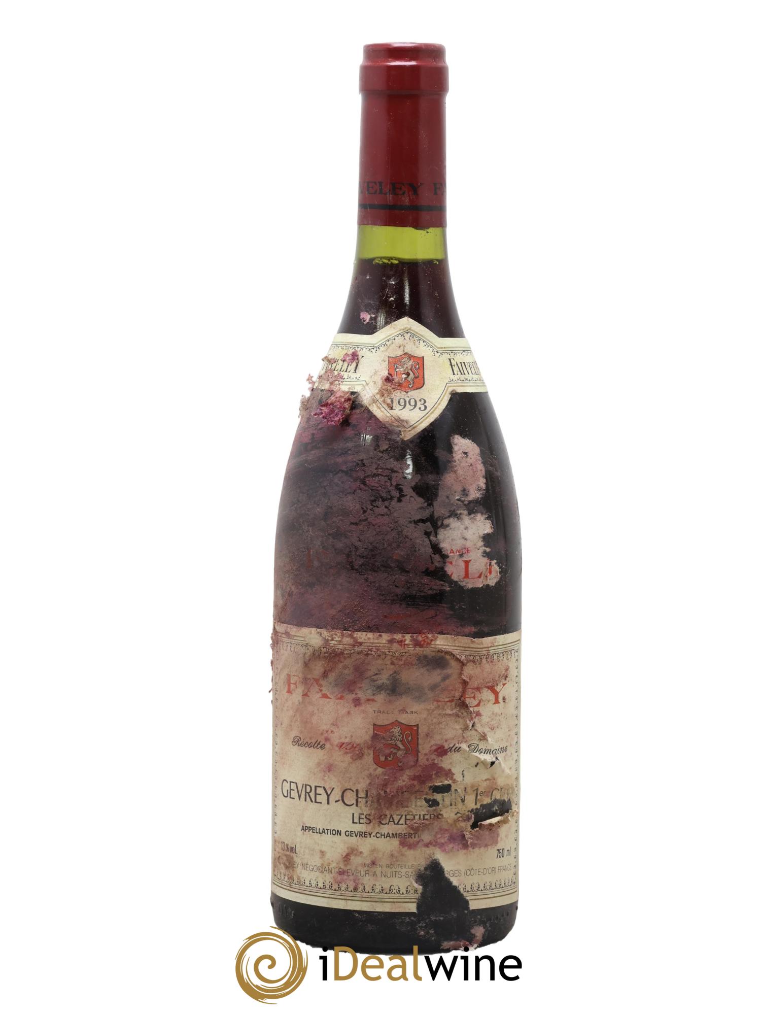 Gevrey-Chambertin 1er Cru Les Cazetiers Faiveley 1993 - Posten von 1 Flasche - 0