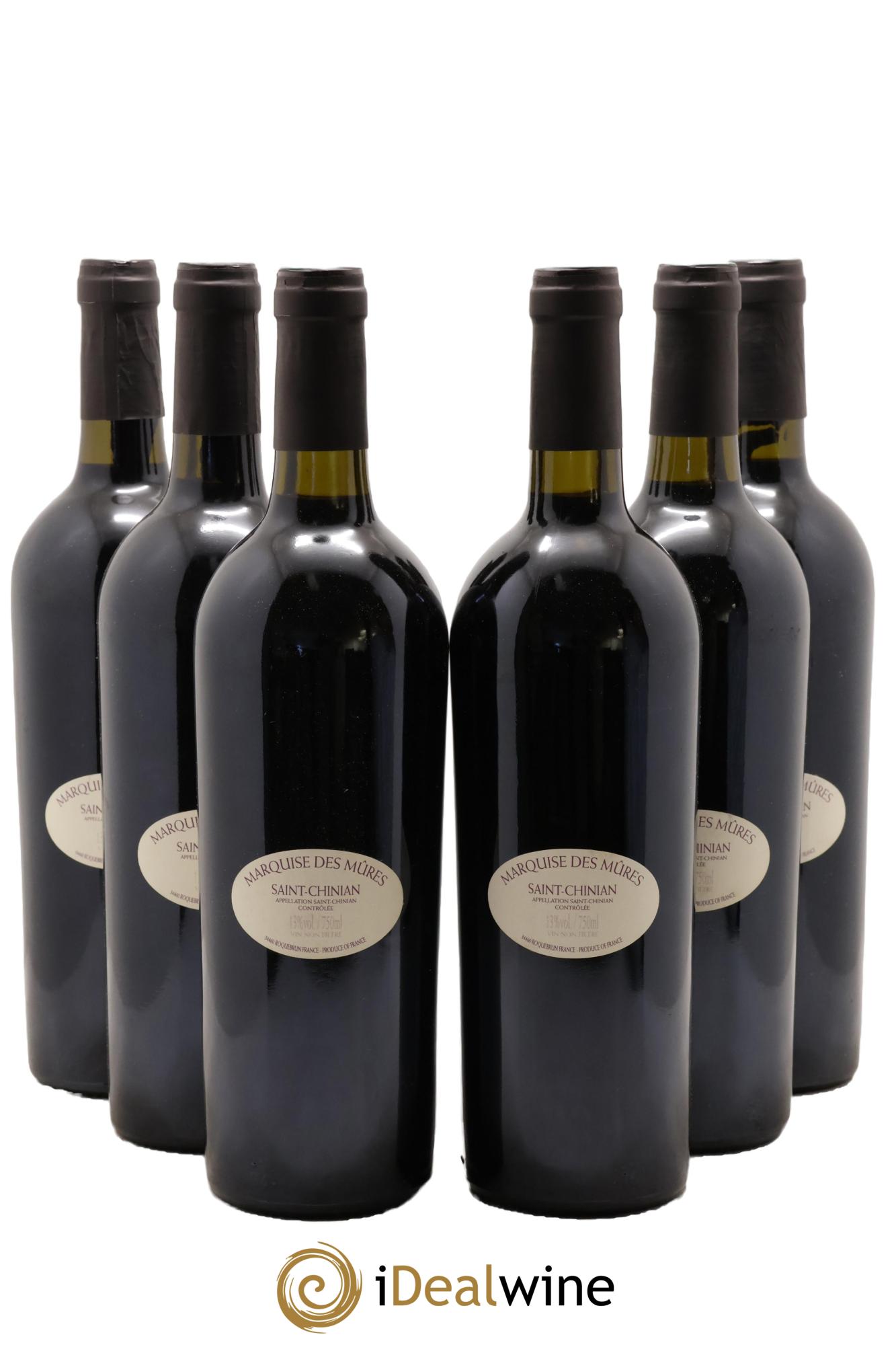 Saint-Chinian Réserve Des Marquises Domaine Marquises Des Mûres 2001 - Lot de 6 bouteilles - 1