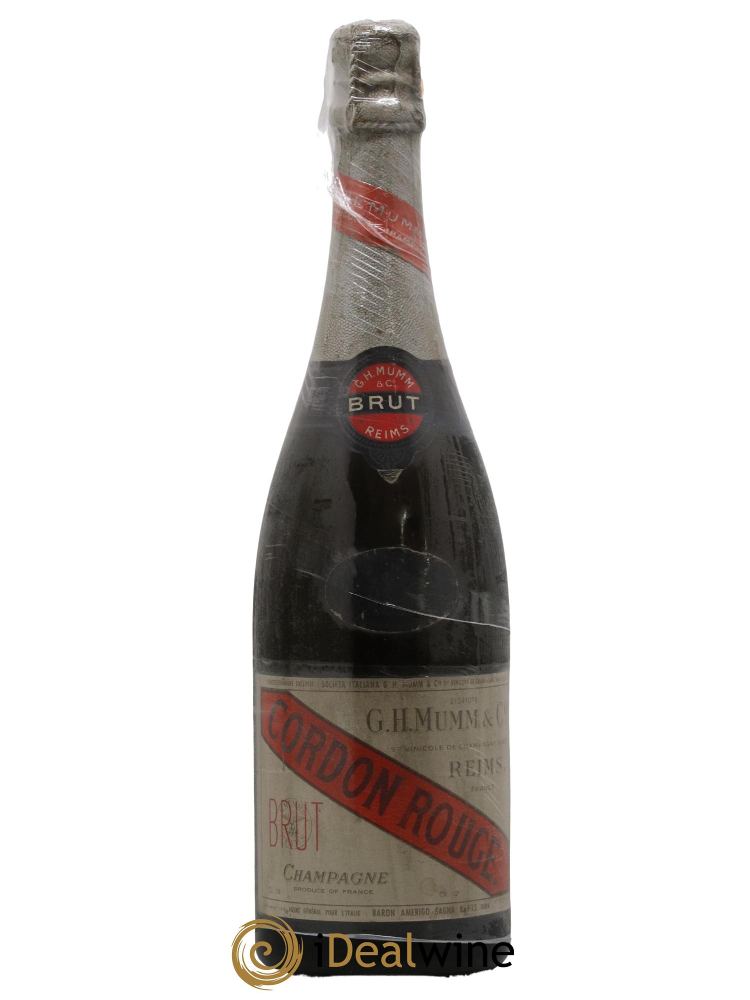 Cordon Rouge Mumm - Lot of 1 bottle - 0