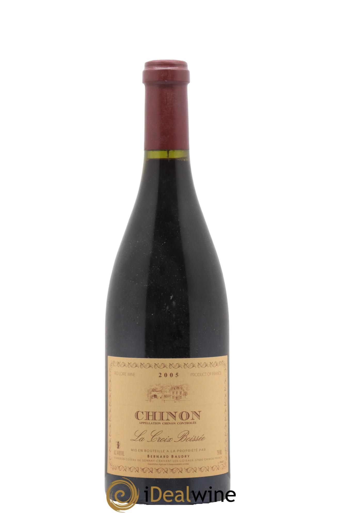 Chinon La Croix Boissée Bernard Baudry 2005 - Lot de 1 bouteille - 0
