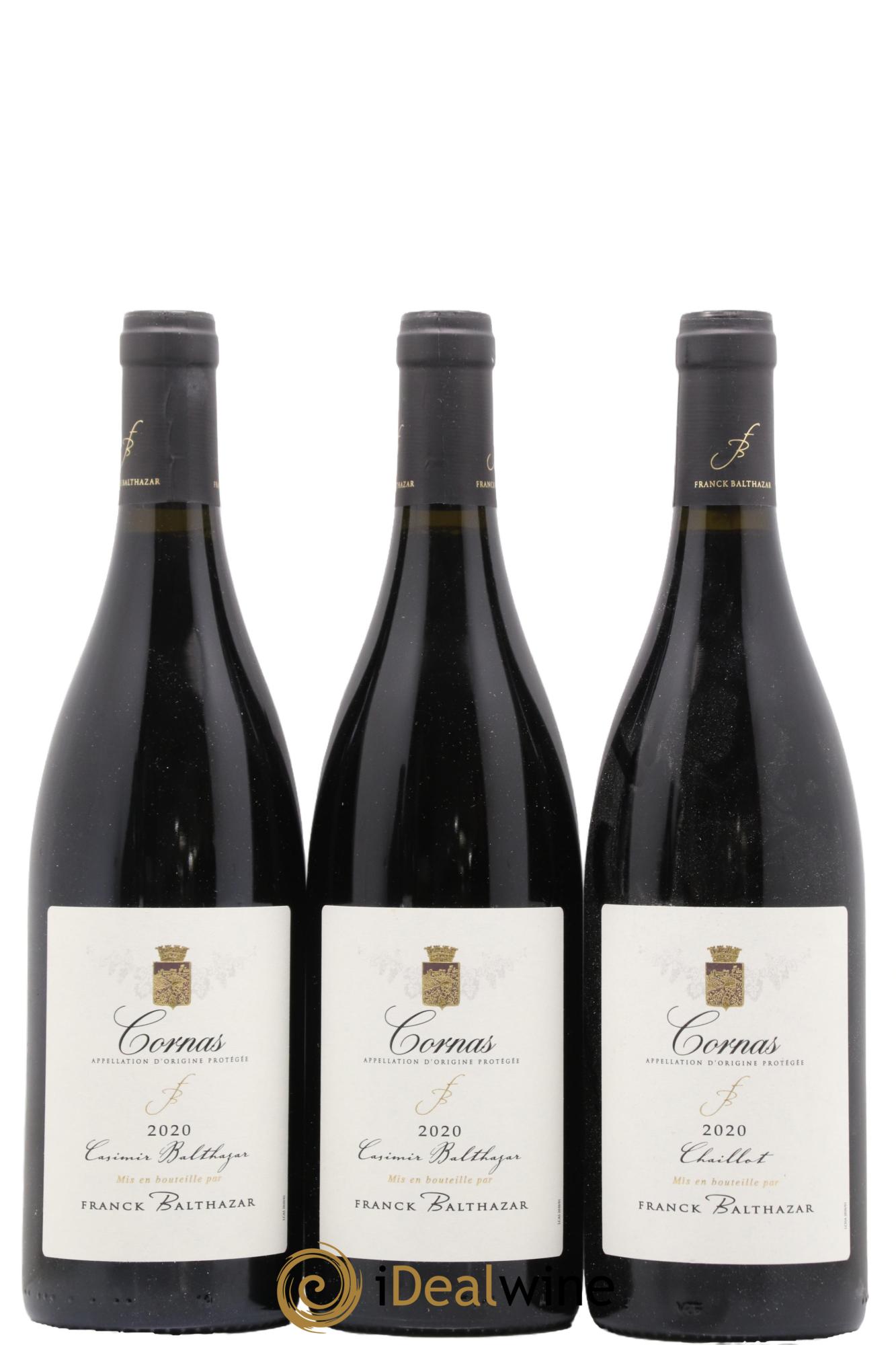 Cornas Cuvée Casimir Balthazar Franck Balthazar (Domaine) 2020 - Lot de 3 bouteilles - 0