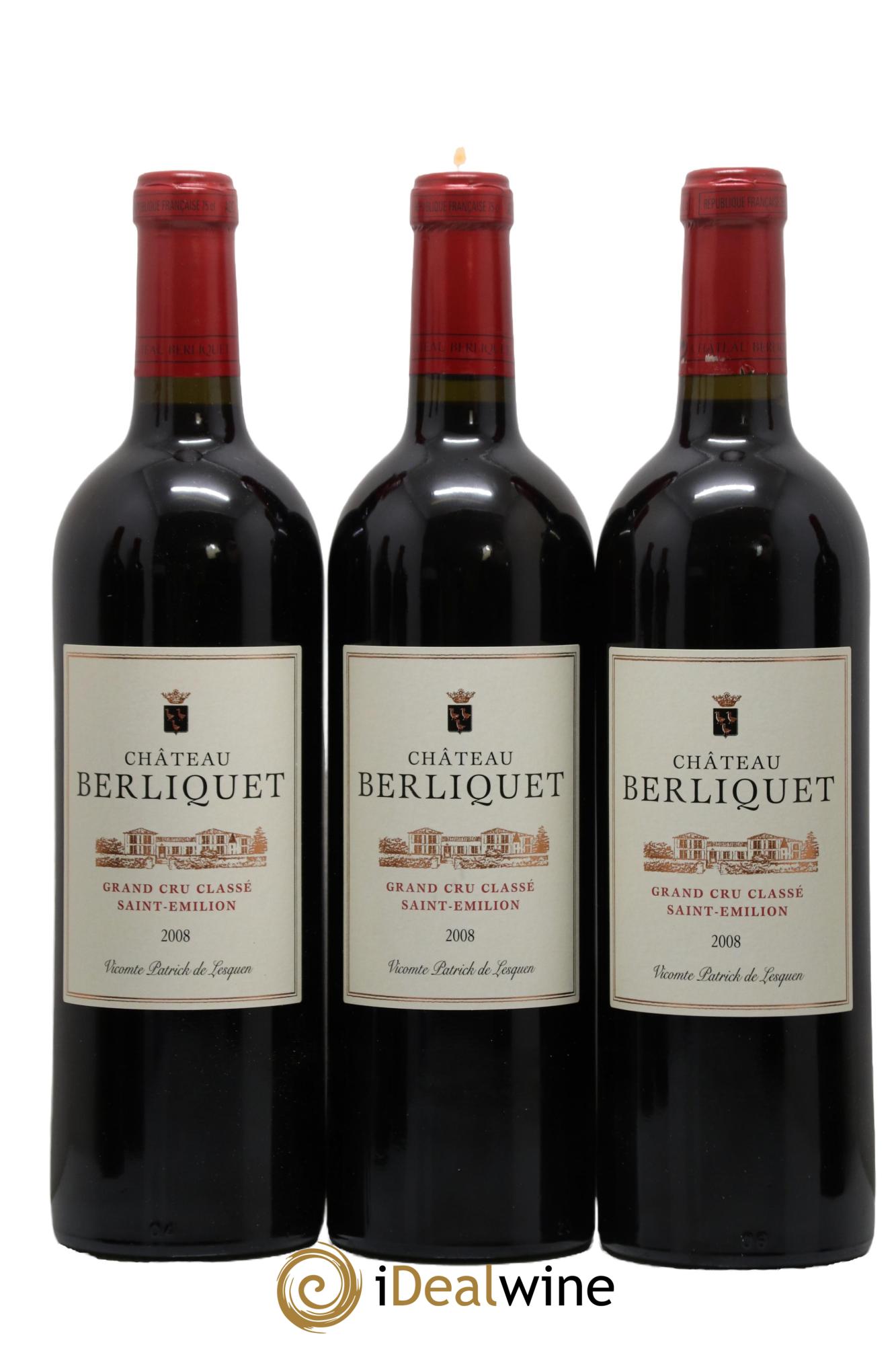 Château Berliquet Grand Cru Classé 2008 - Lot of 12 bottles - 3