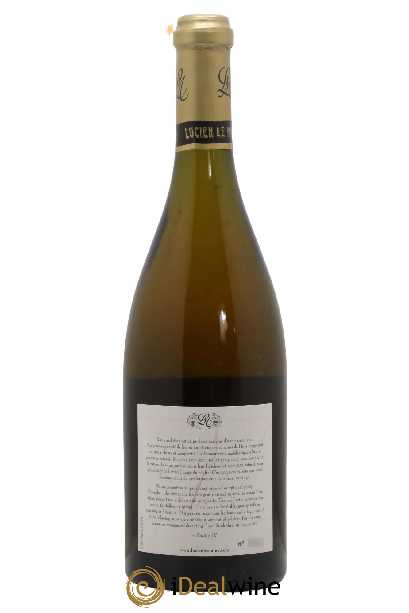 Puligny-Montrachet 1er Cru Champs Gain Lucien Le Moine  2010 - Lot de 1 bouteille - 1