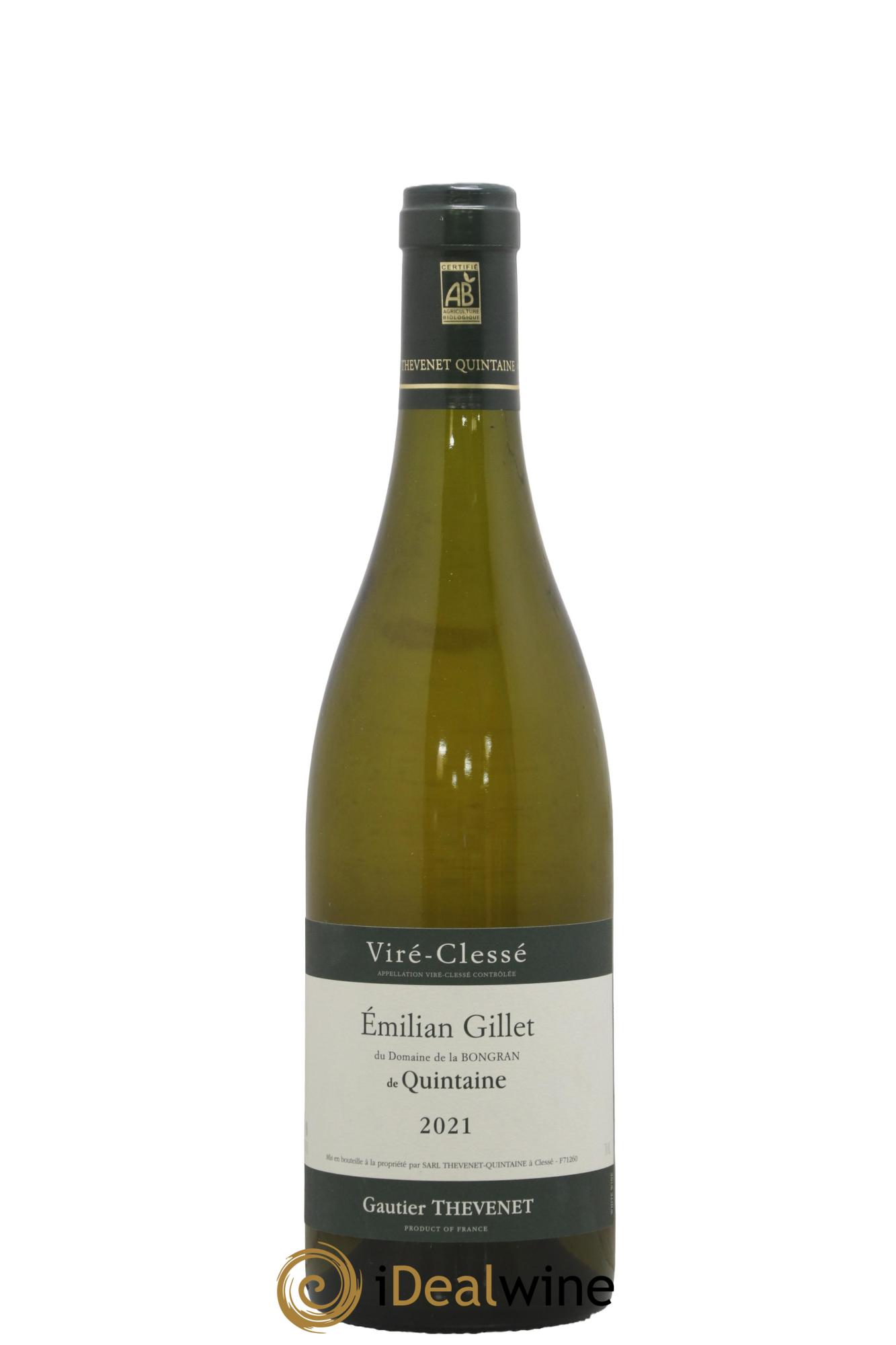 Viré-Clessé Cuvée Emilian Domaine de la Bongran (J.Thevenet) 2021 - Lot de 1 bouteille - 0