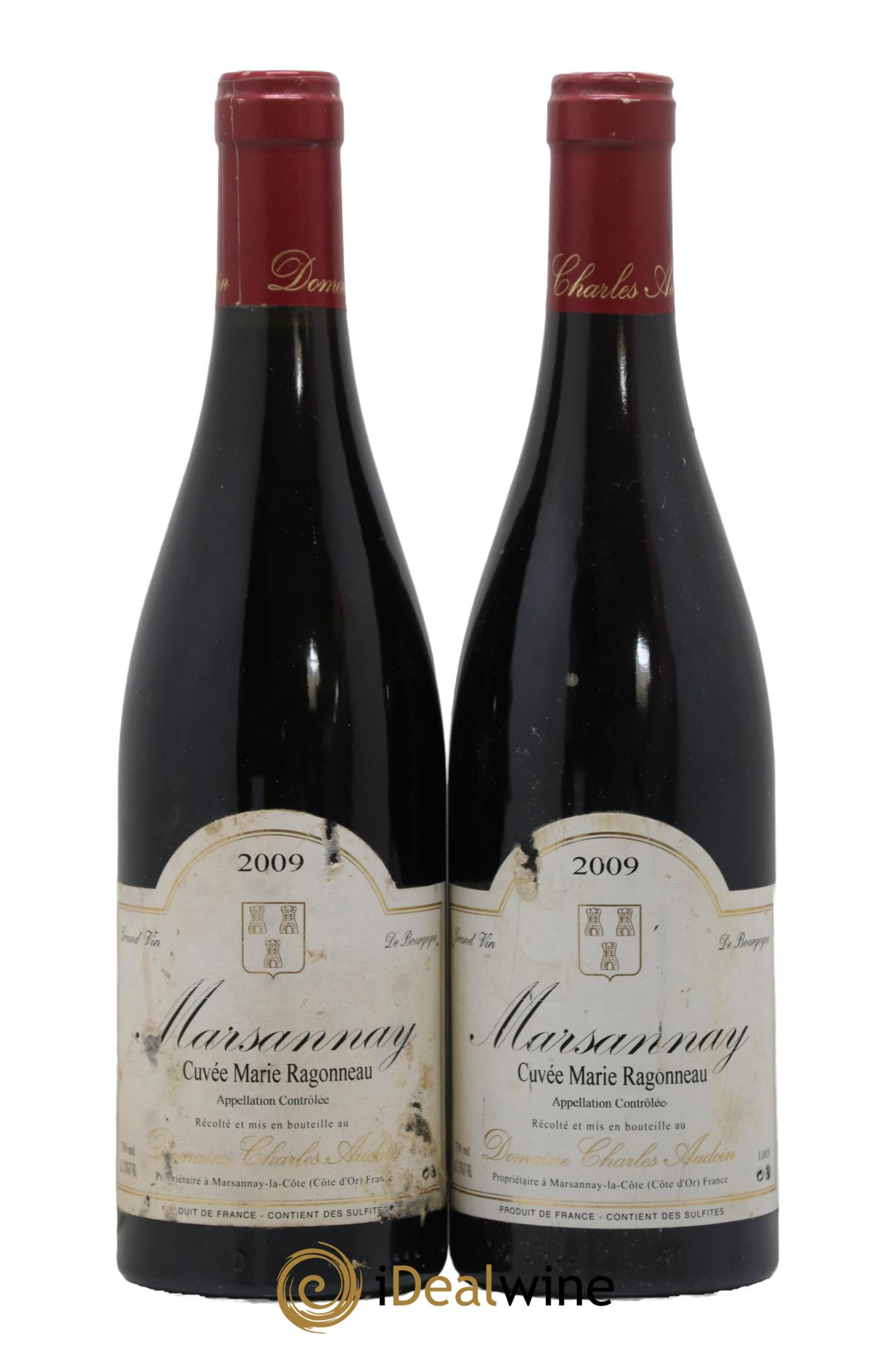 Marsannay Cuvée Marie Ragonneau Domaine Charles Audoin 2009 - Lot de 2 bouteilles - 0