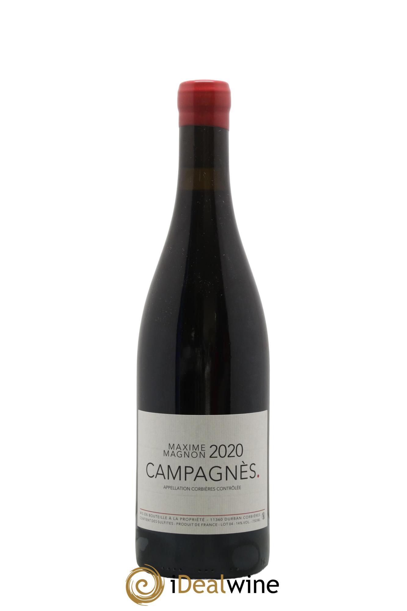 Corbières Campagnès Maxime Magnon 2020 - Lot de 1 bouteille - 0