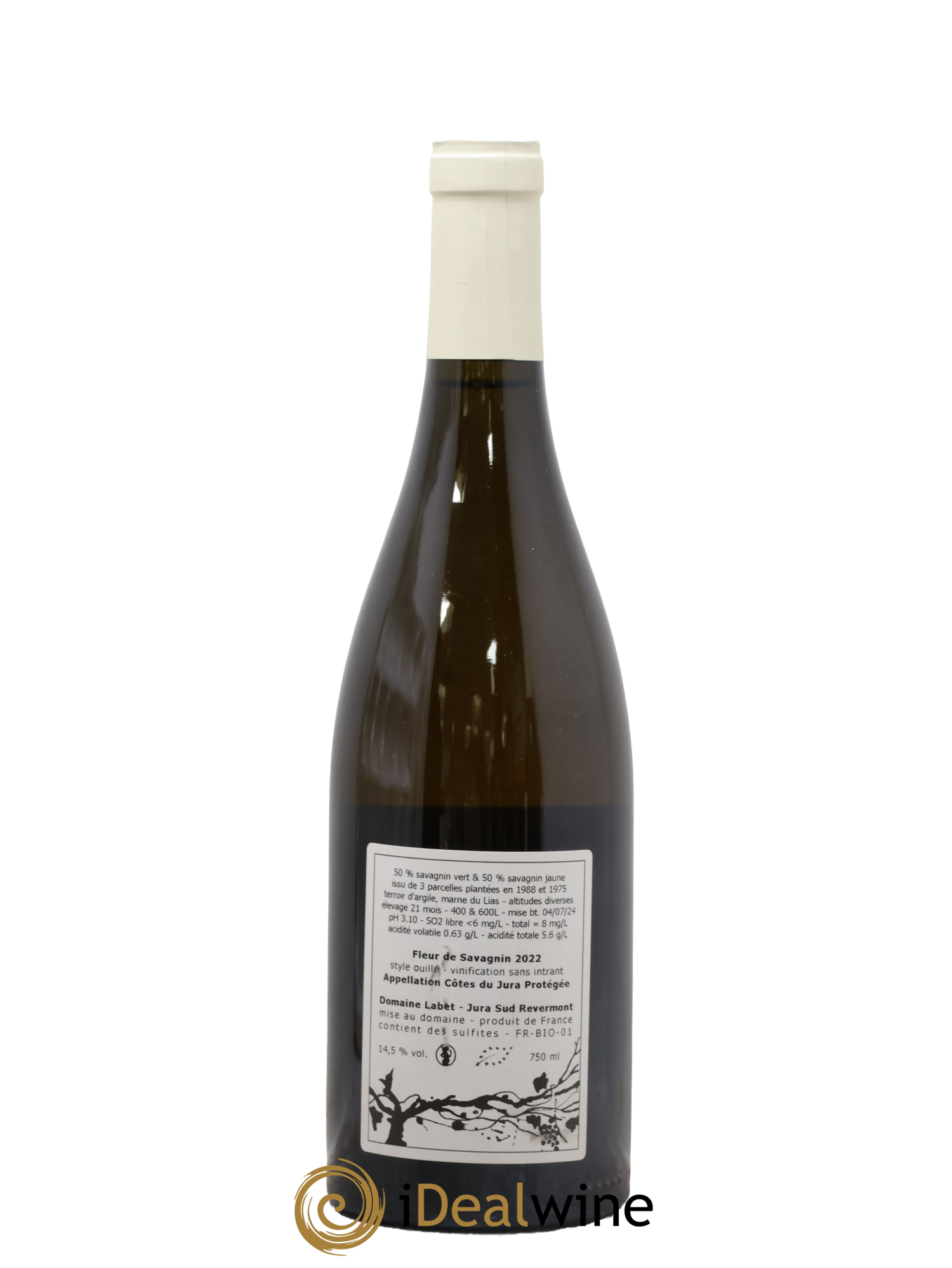 Côtes du Jura Fleur de Savagnin Romain - Julien  - Charline Labet 2022 - Posten von 1 Flasche - 1