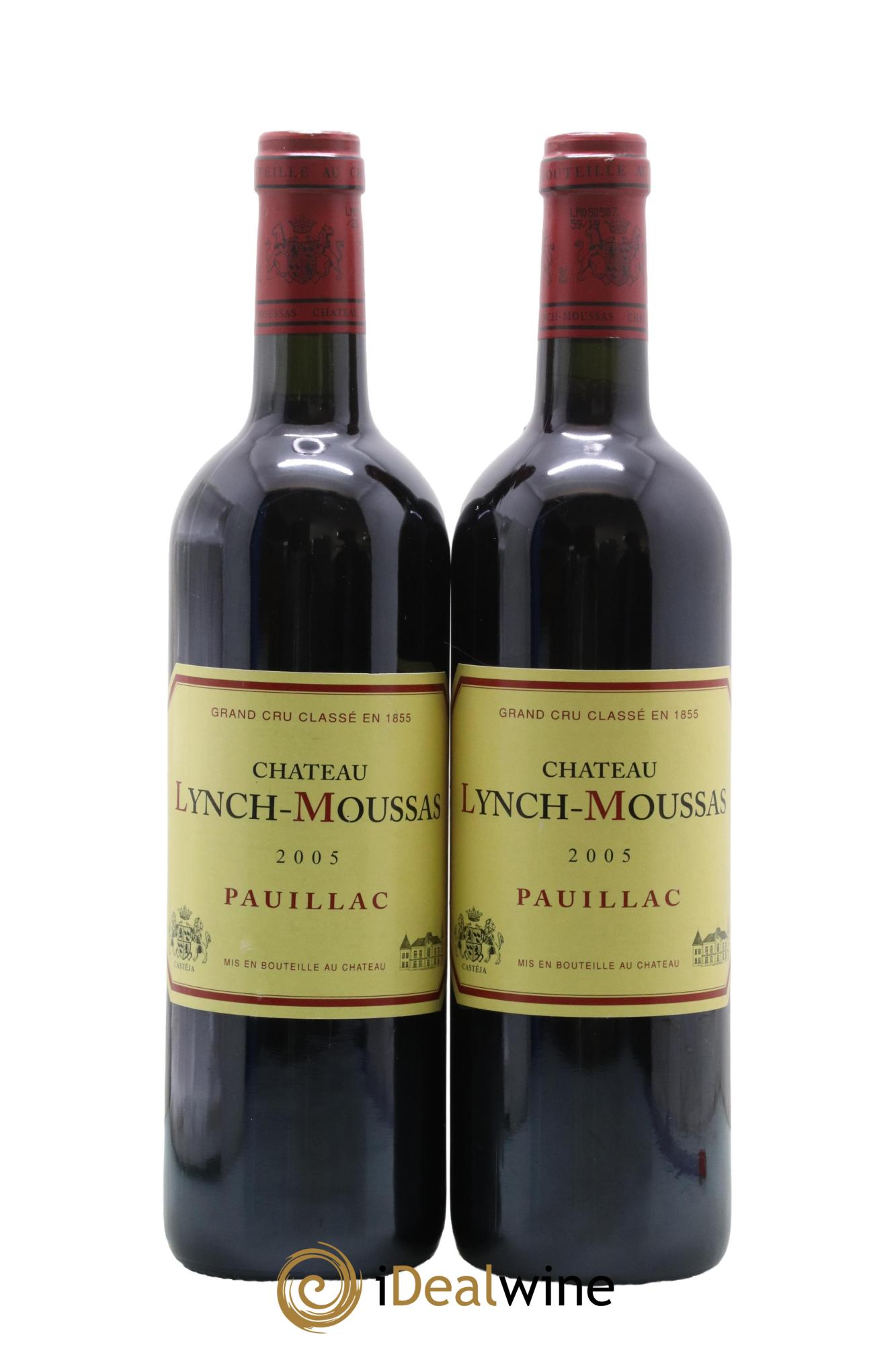 Château Lynch Moussas 5ème Grand Cru Classé 2005 - Lot de 2 bouteilles - 0